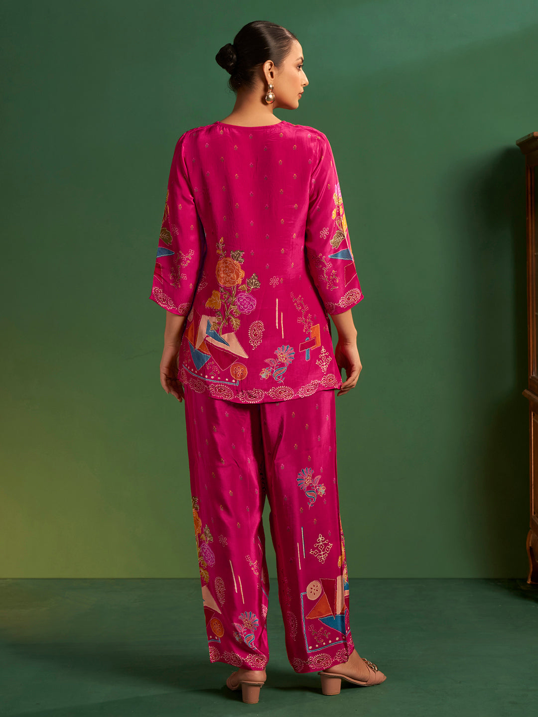 Nandini Natural Crepe Printed Co-ord Set