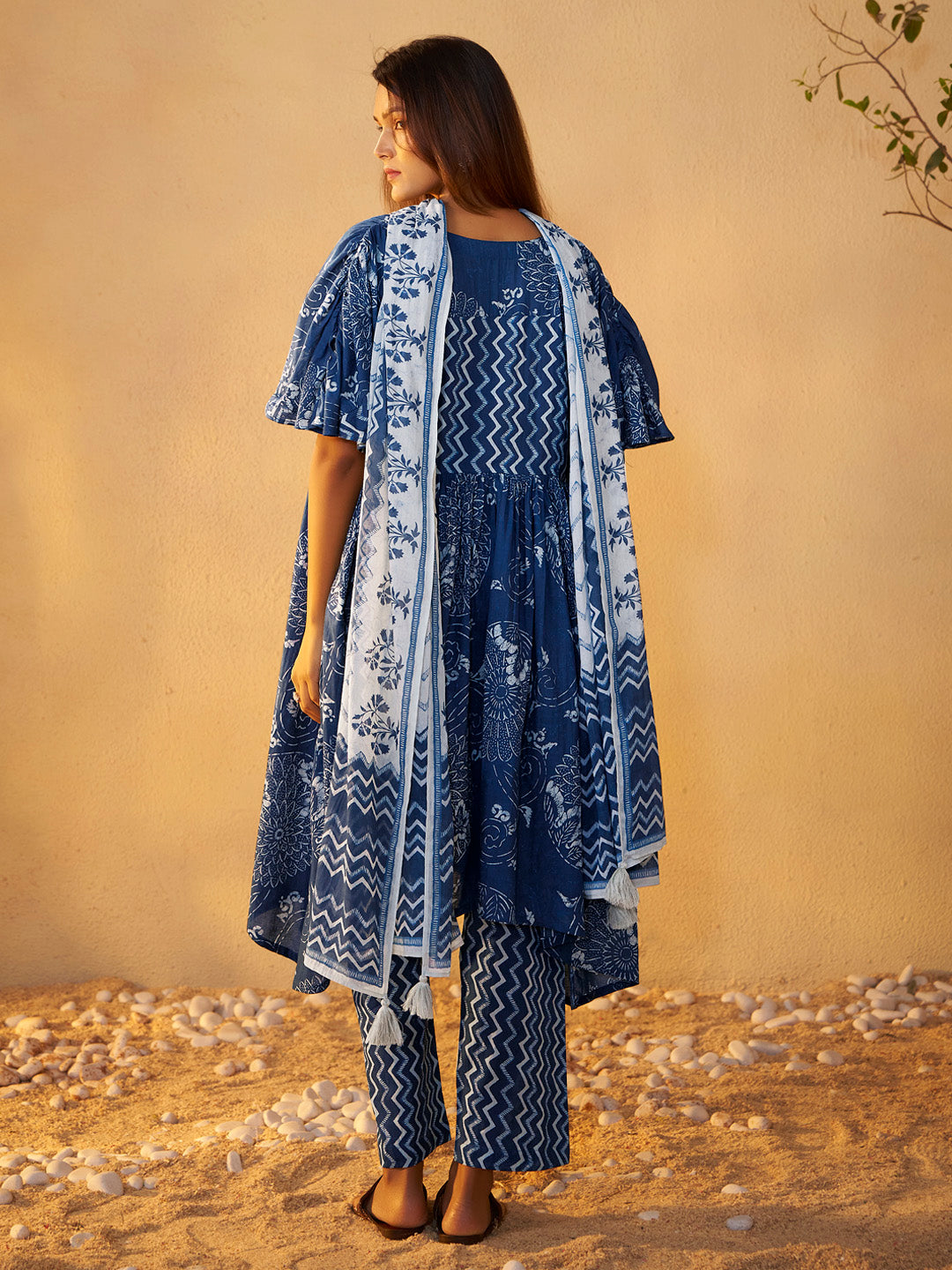 Indigo Vanya Pure Cotton Kurta Set