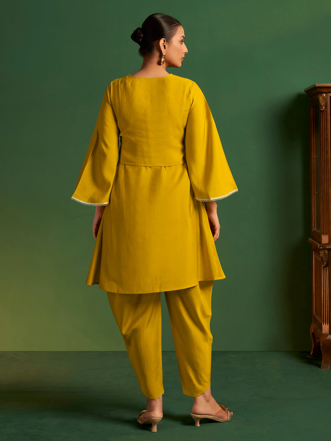 Rishma Roman Chanderi Embroidered Co-ord Set