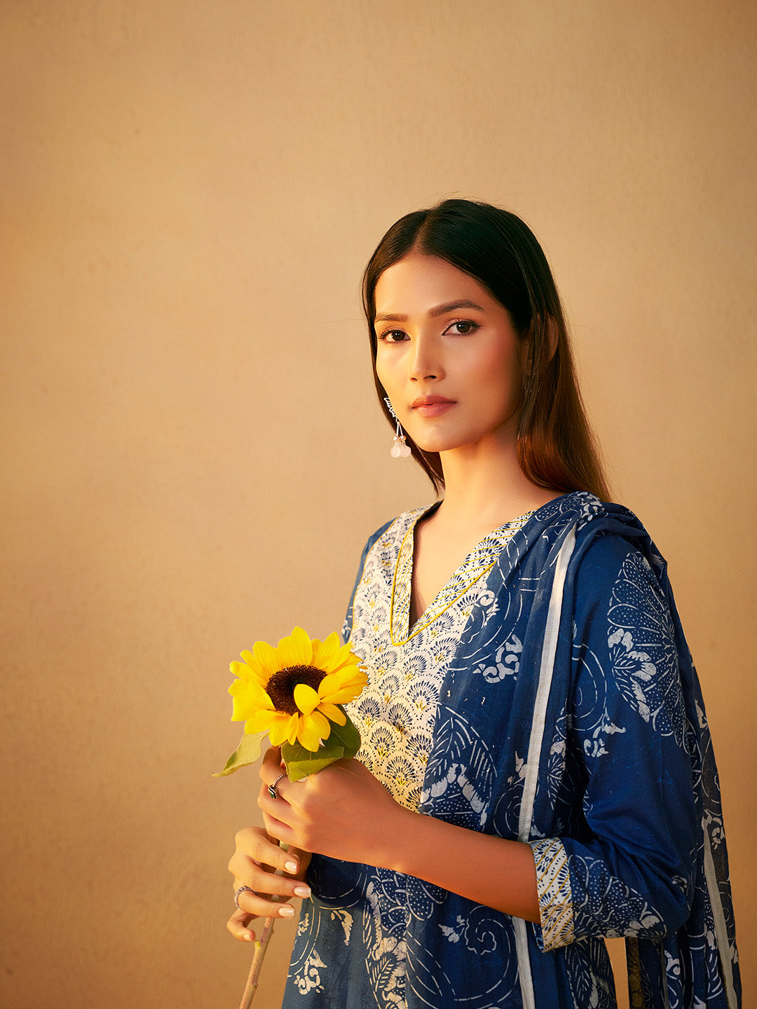 Saanvi Pure Cotton Printed Anarkali Set