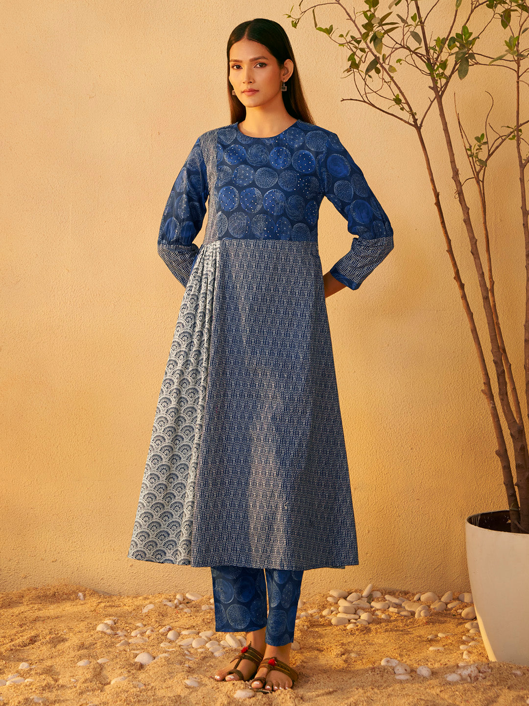 Samira Pure Cotton Anarkali Kurta Set