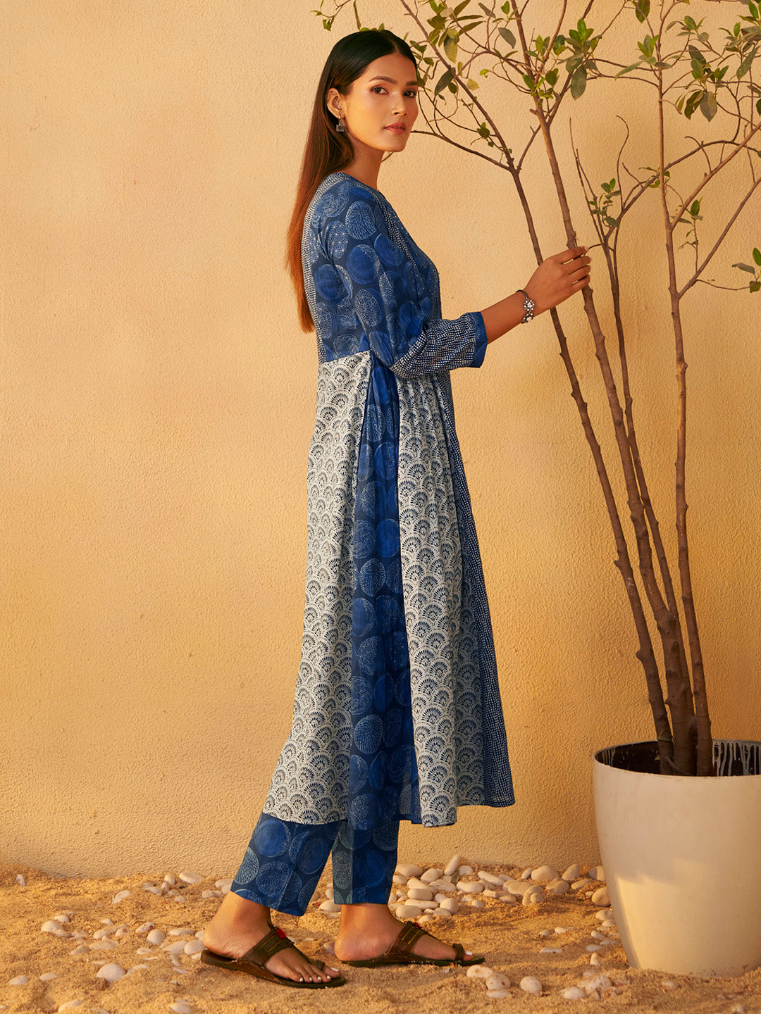 Samira Pure Cotton Anarkali Kurta Set