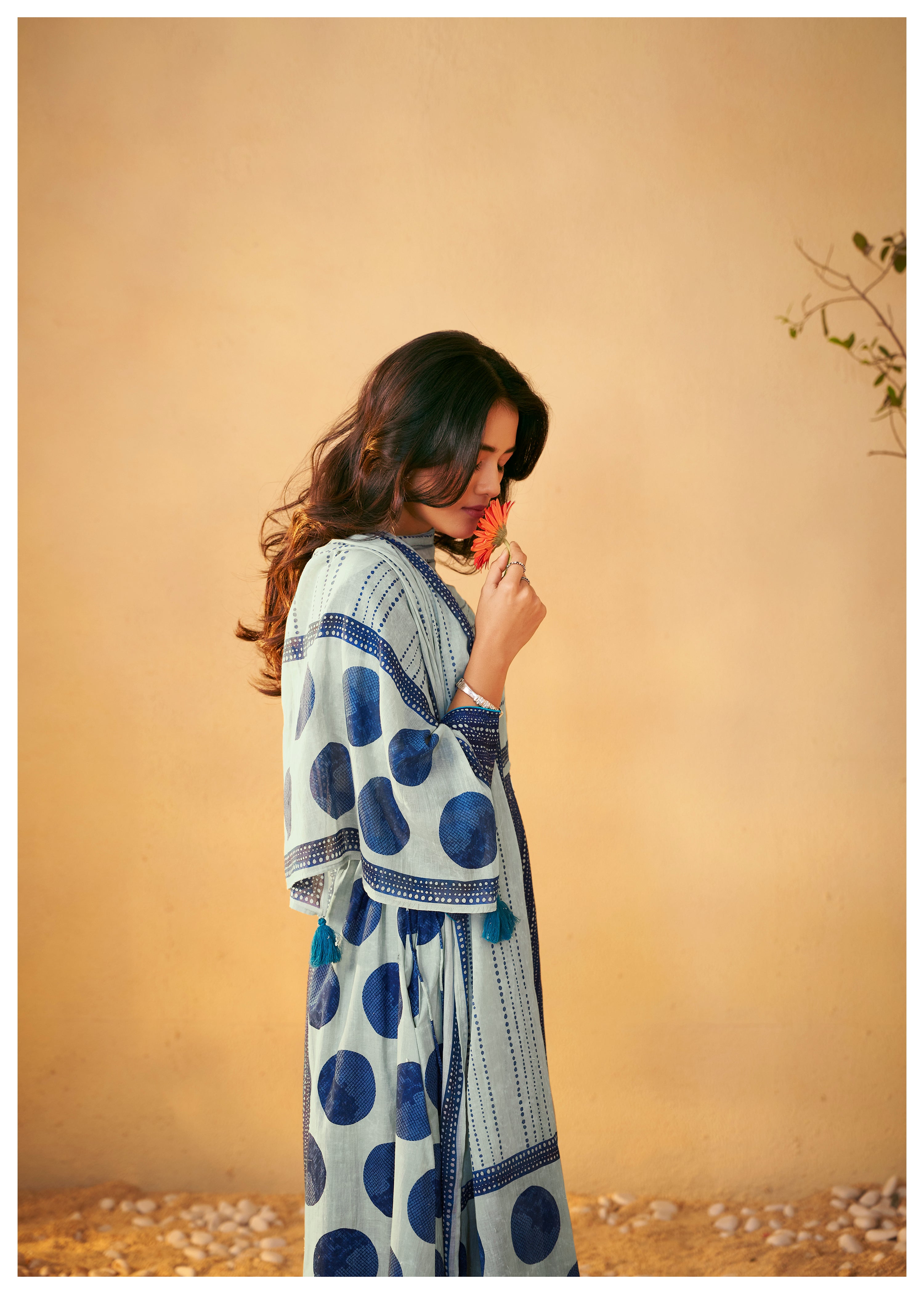 Ishira Pure Cotton Printed Anarkali Set