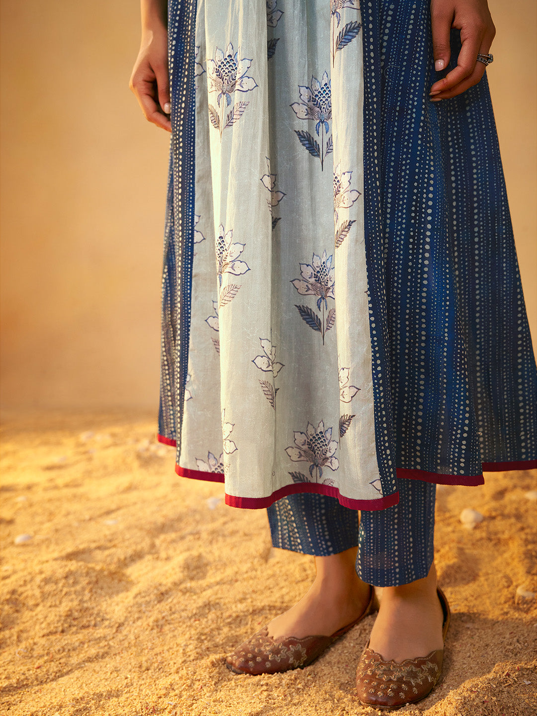 Devina Pure Cotton Printed Anarkali Set