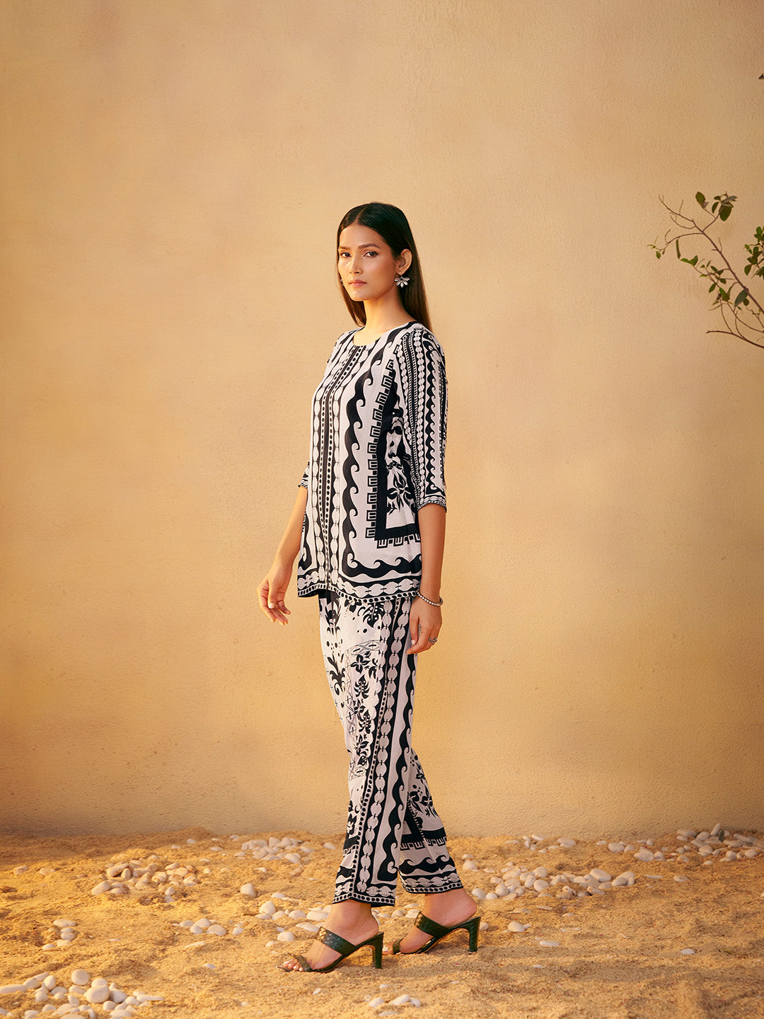 Tanishka Natural Crepe Printed Co-ord Set