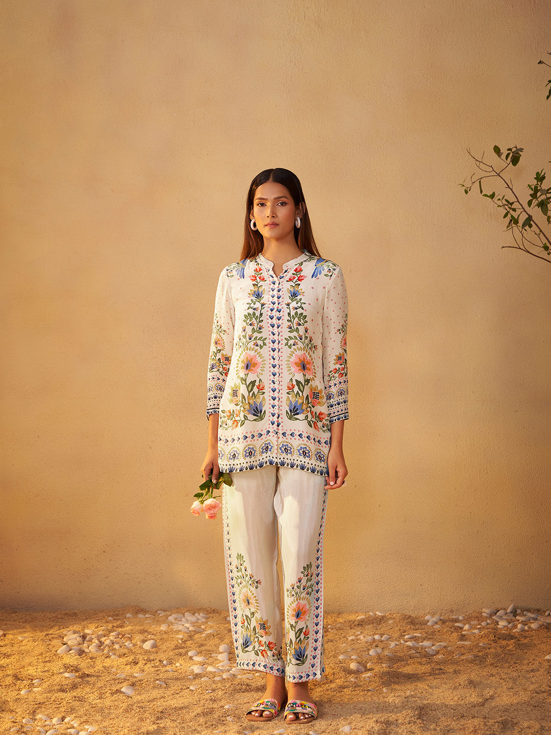 Iravati Natural Crepe Printed Co-ord Set