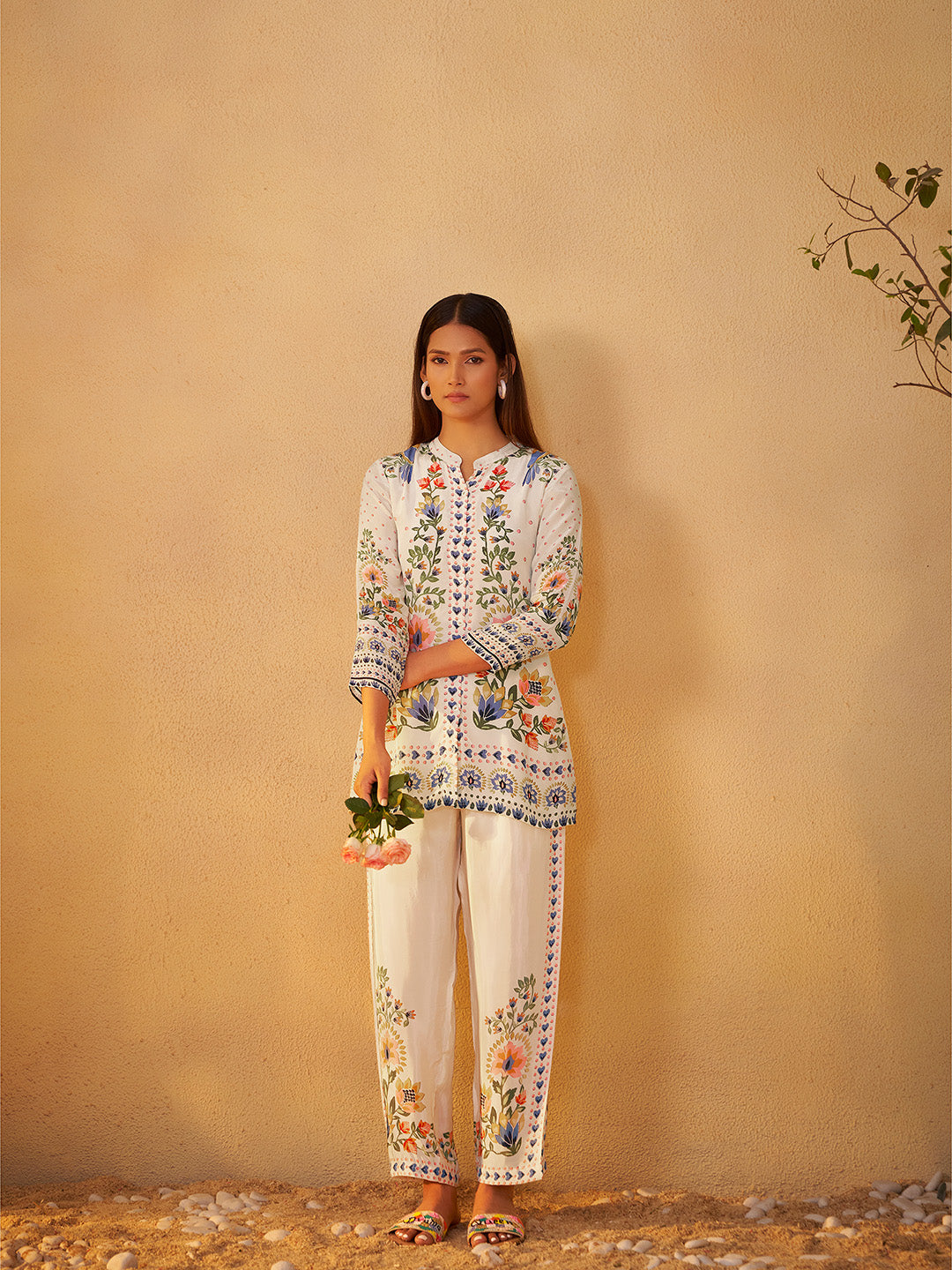 Iravati Natural Crepe Printed Co-ord Set