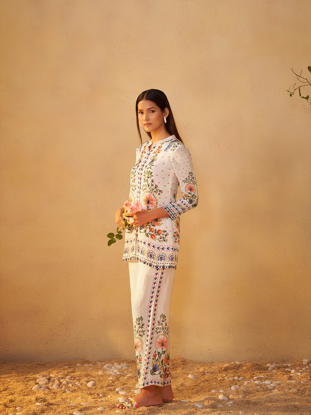 Iravati Natural Crepe Printed Co-ord Set