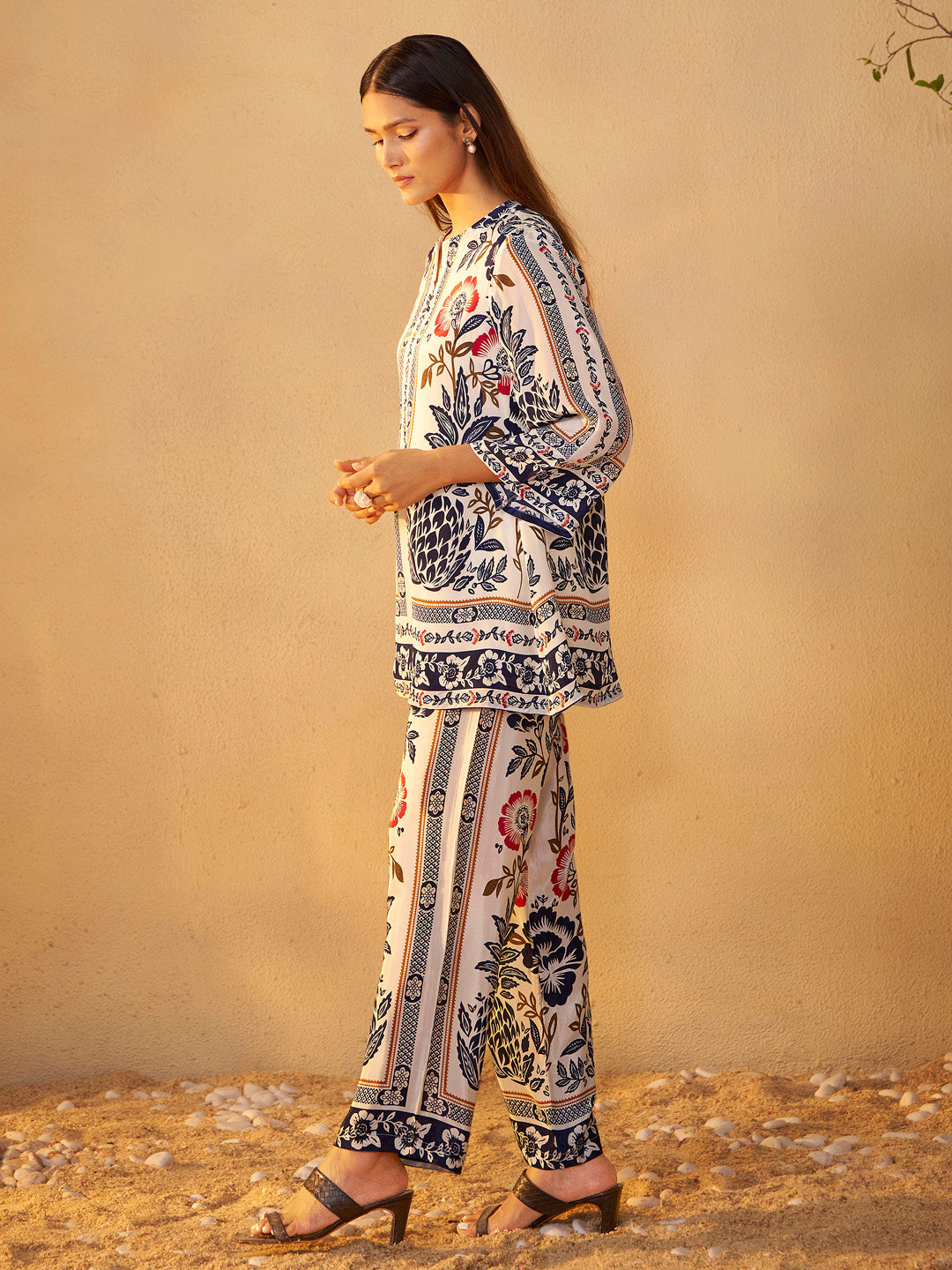 Pravya Natural Crepe Printed Co-ord Set