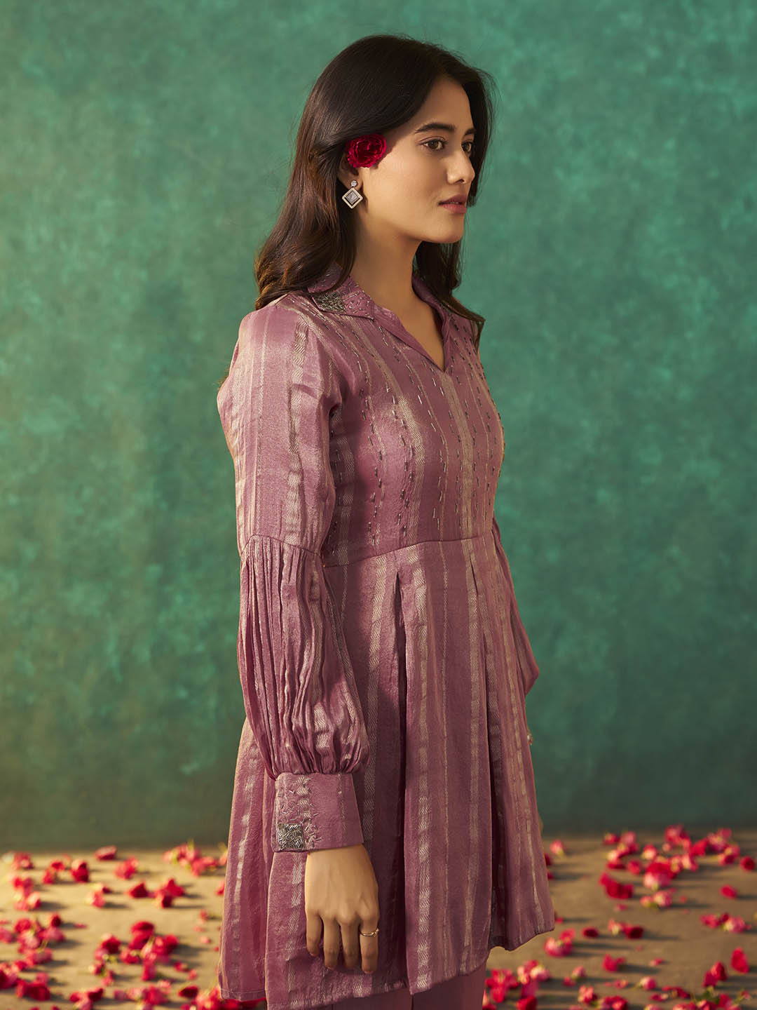 Gulvira Viscose Russian Jacquard Co-ord Set