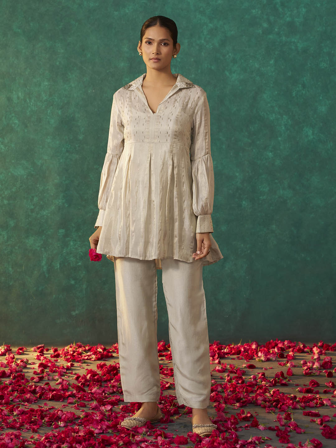 Shvetika Viscose Jacquard Short Co-ord Set