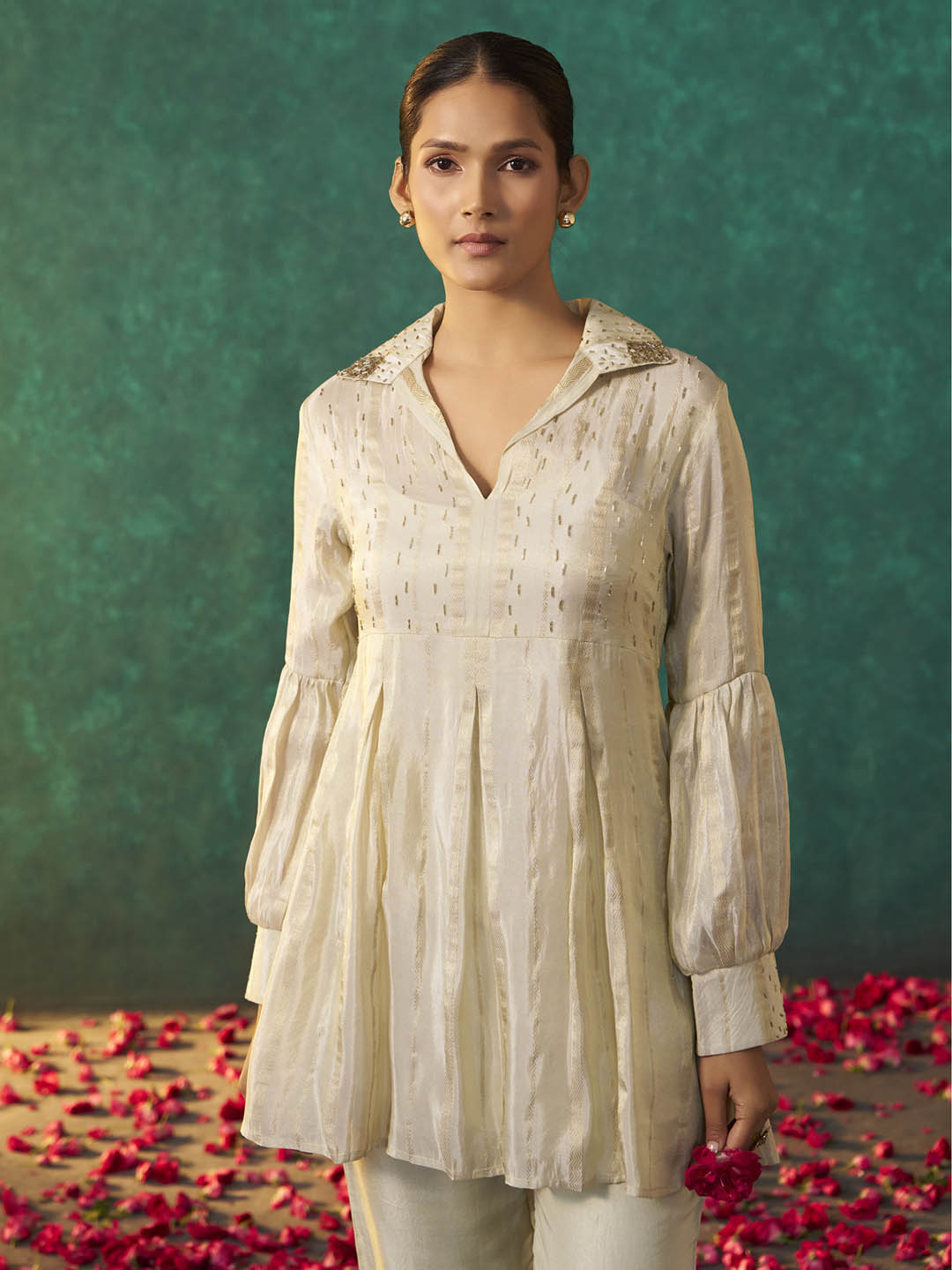 Shvetika Viscose Jacquard Short Co-ord Set