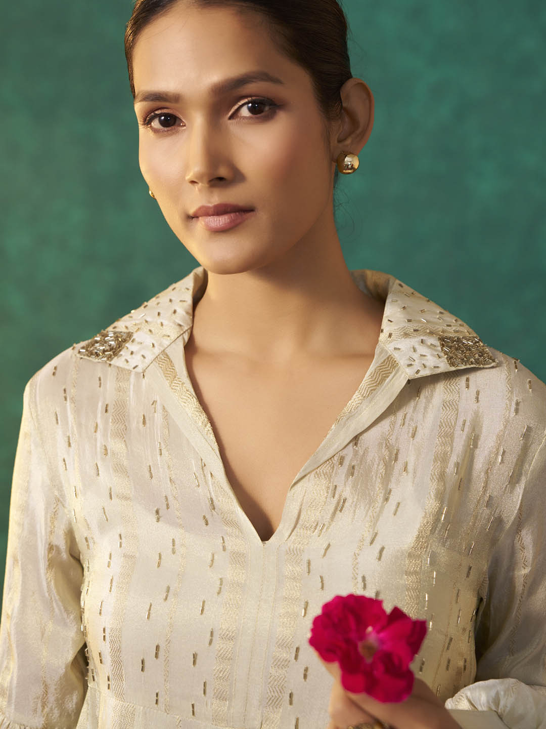 Shvetika Viscose Jacquard Short Co-ord Set