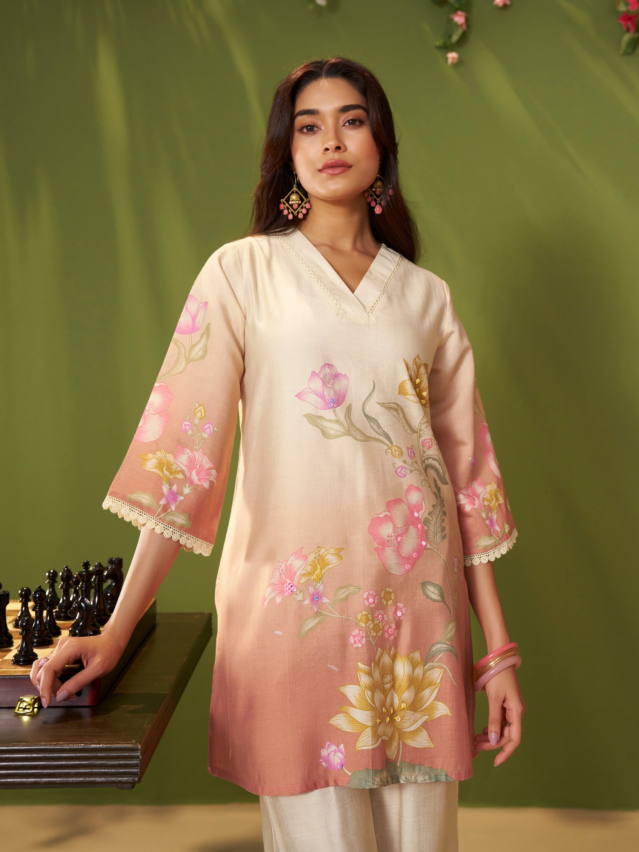 Mehak Pink Vatican Silk Co-ord Set