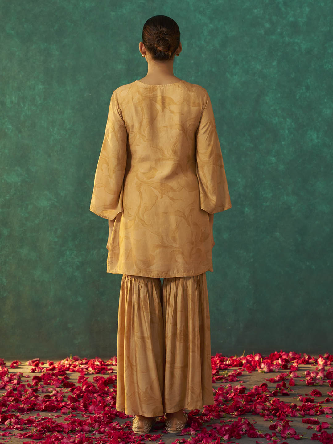 Kanika Viscose Muslin Print Sharara Set