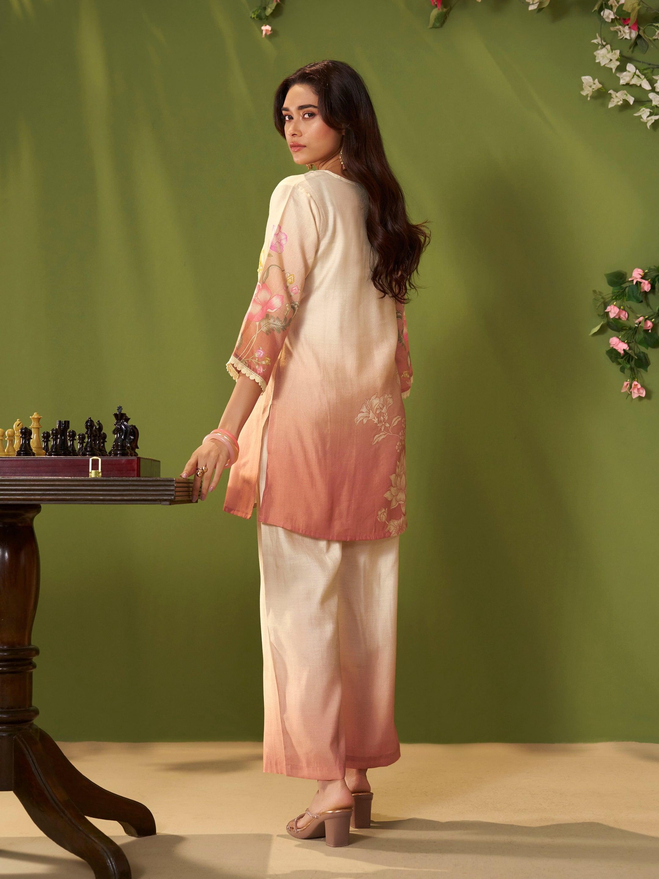 Mehak Pink Vatican Silk Co-ord Set