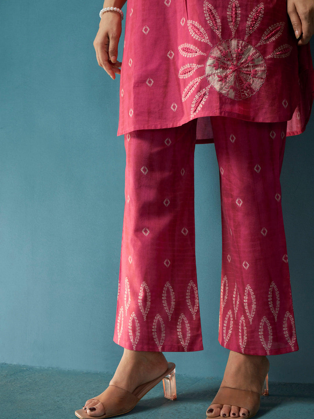 Baagi Pink Cotton Cambric Co-Ord Set