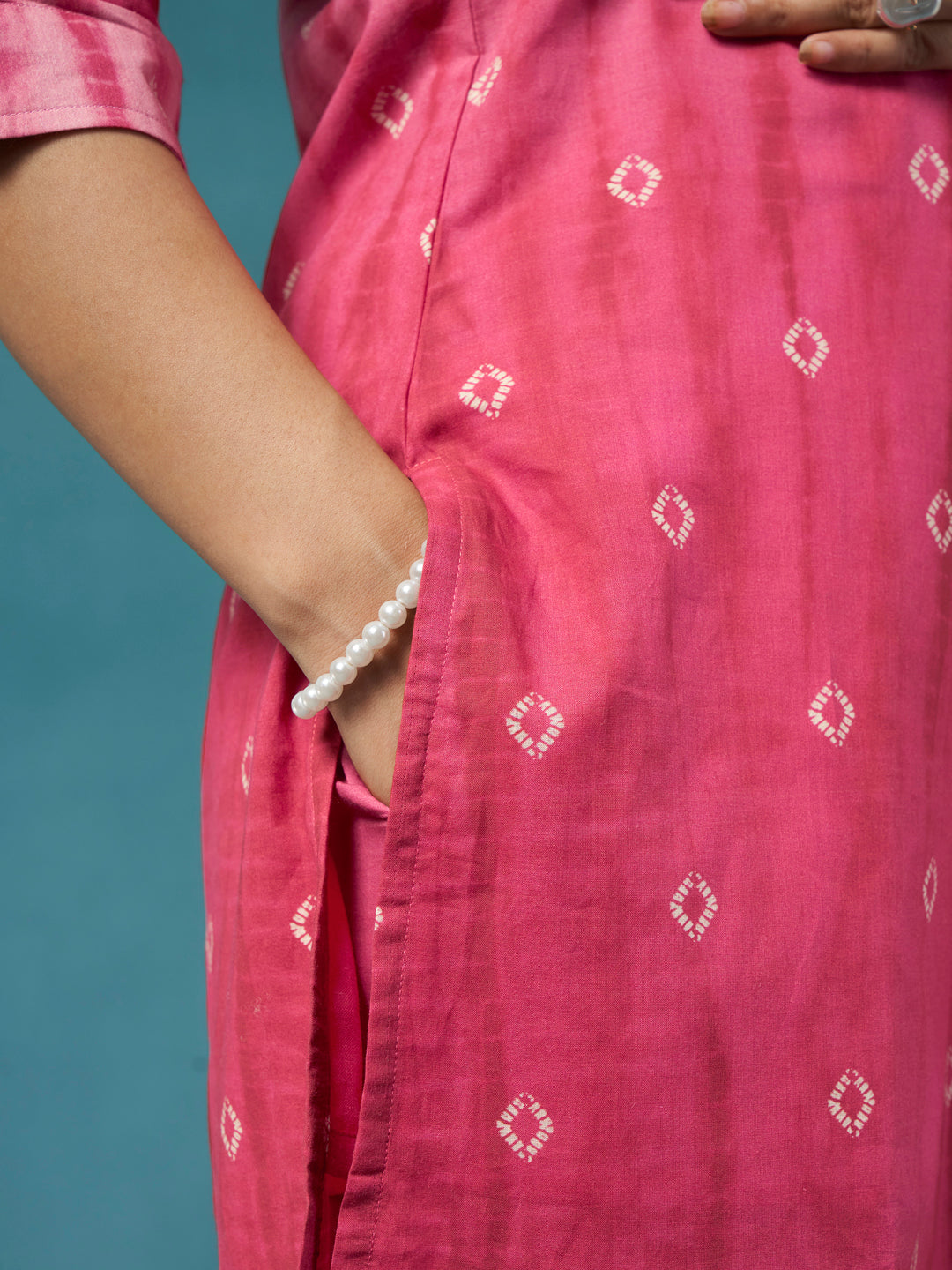Baagi Pink Cotton Cambric Co-Ord Set