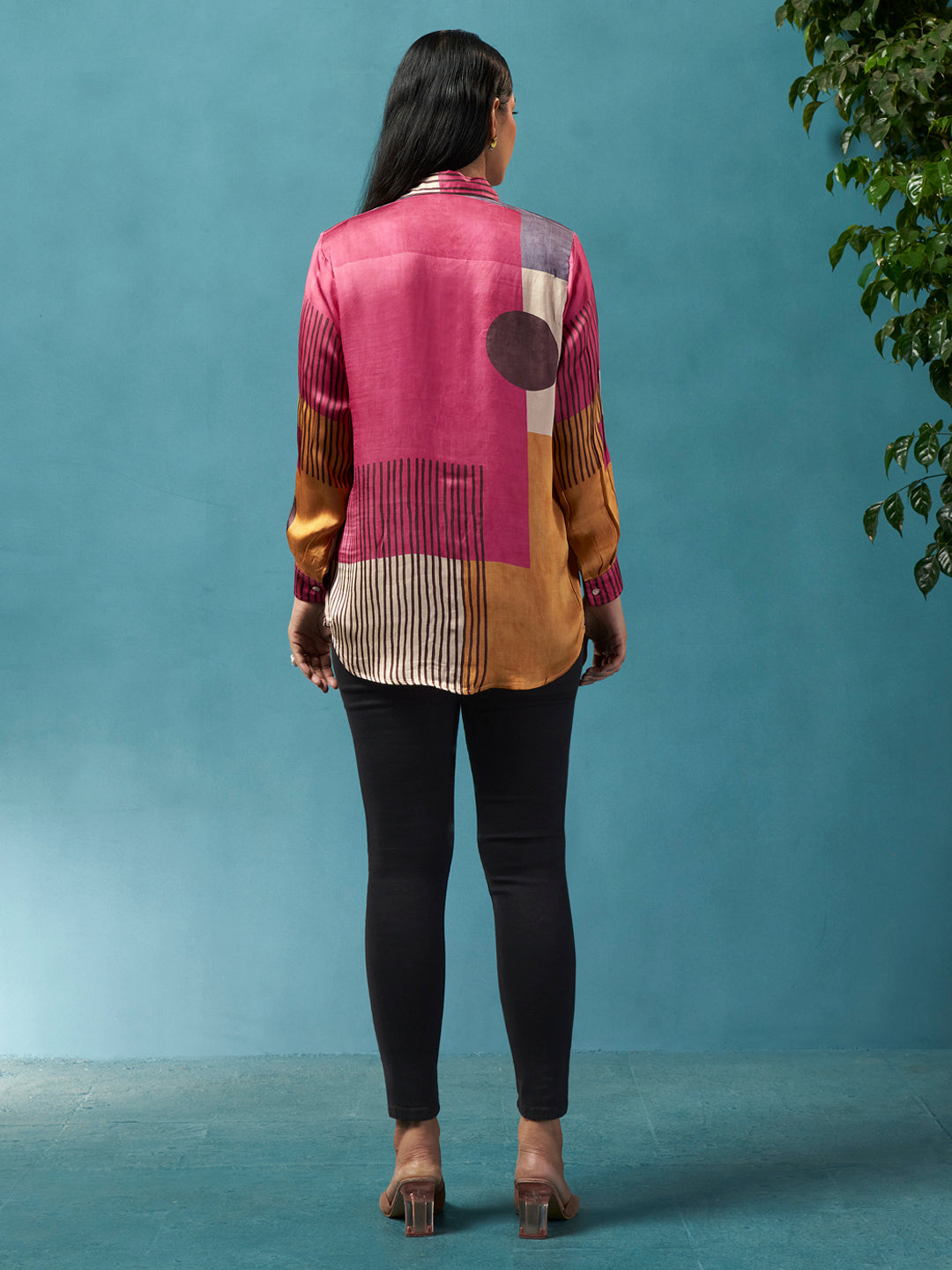 Sienna Multicolor Crepe Printed Shirt