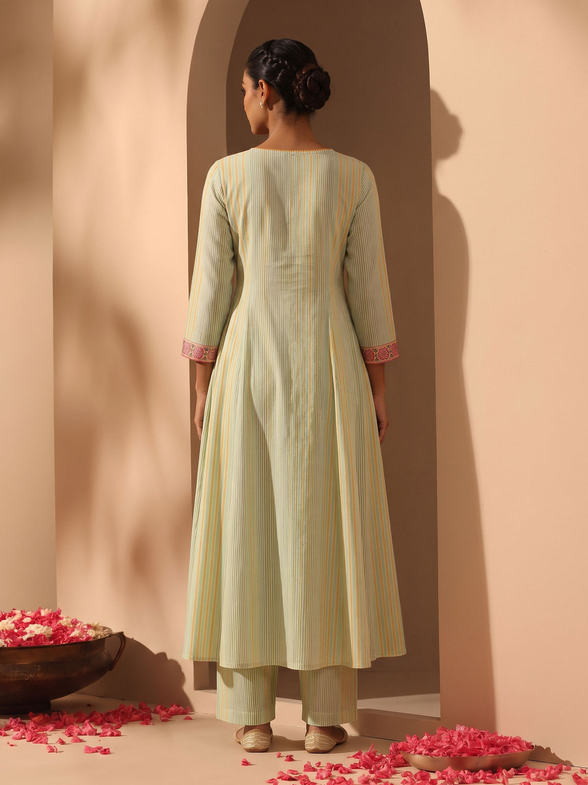 Ahalya Pastel Modal Muslin Kurta Pant Set