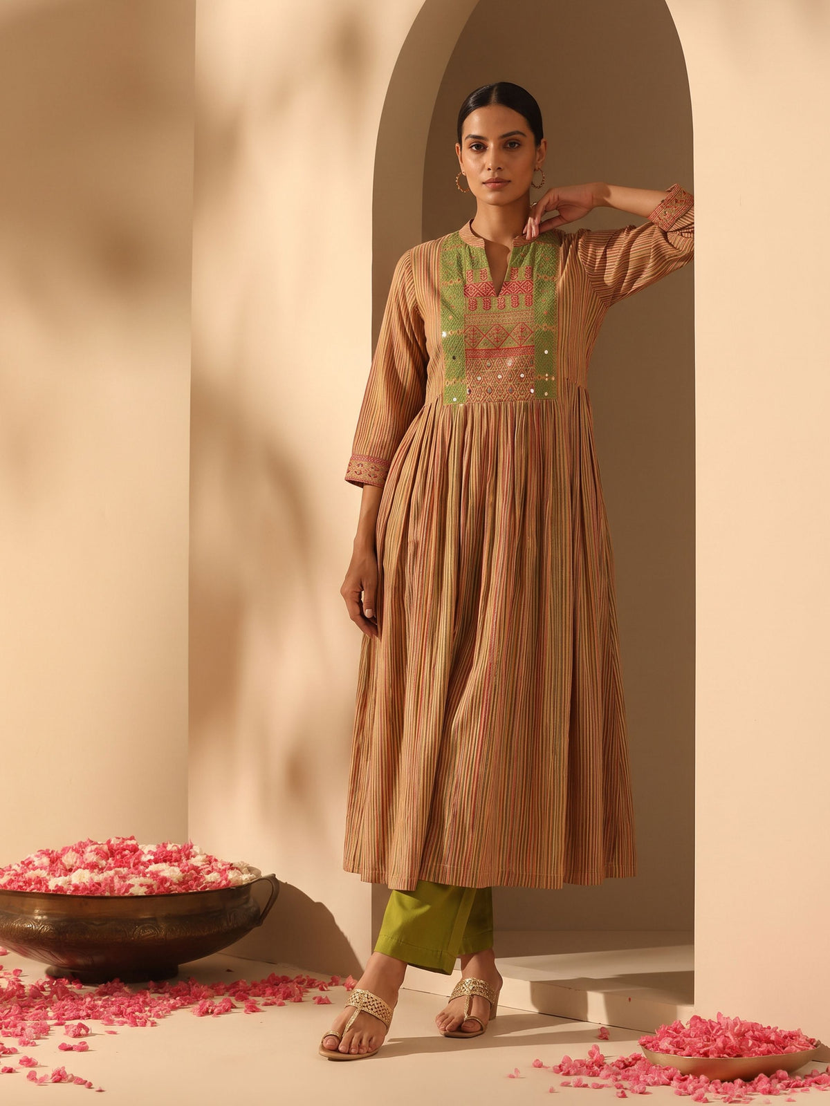 Vasudha Modal Muslin Kurta Pant Set