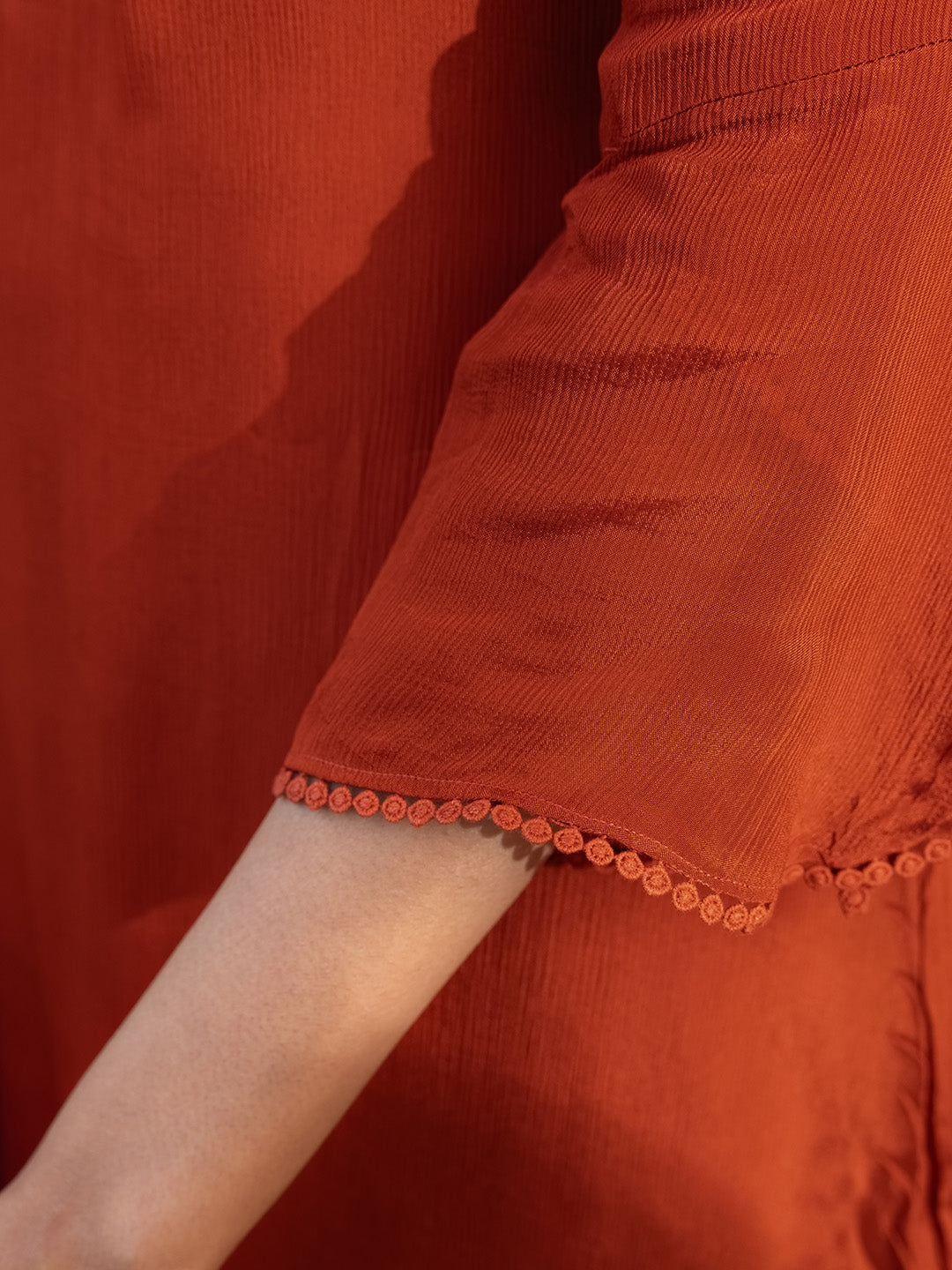 Gaurika Pure Chinnon Embroidered Suit Set