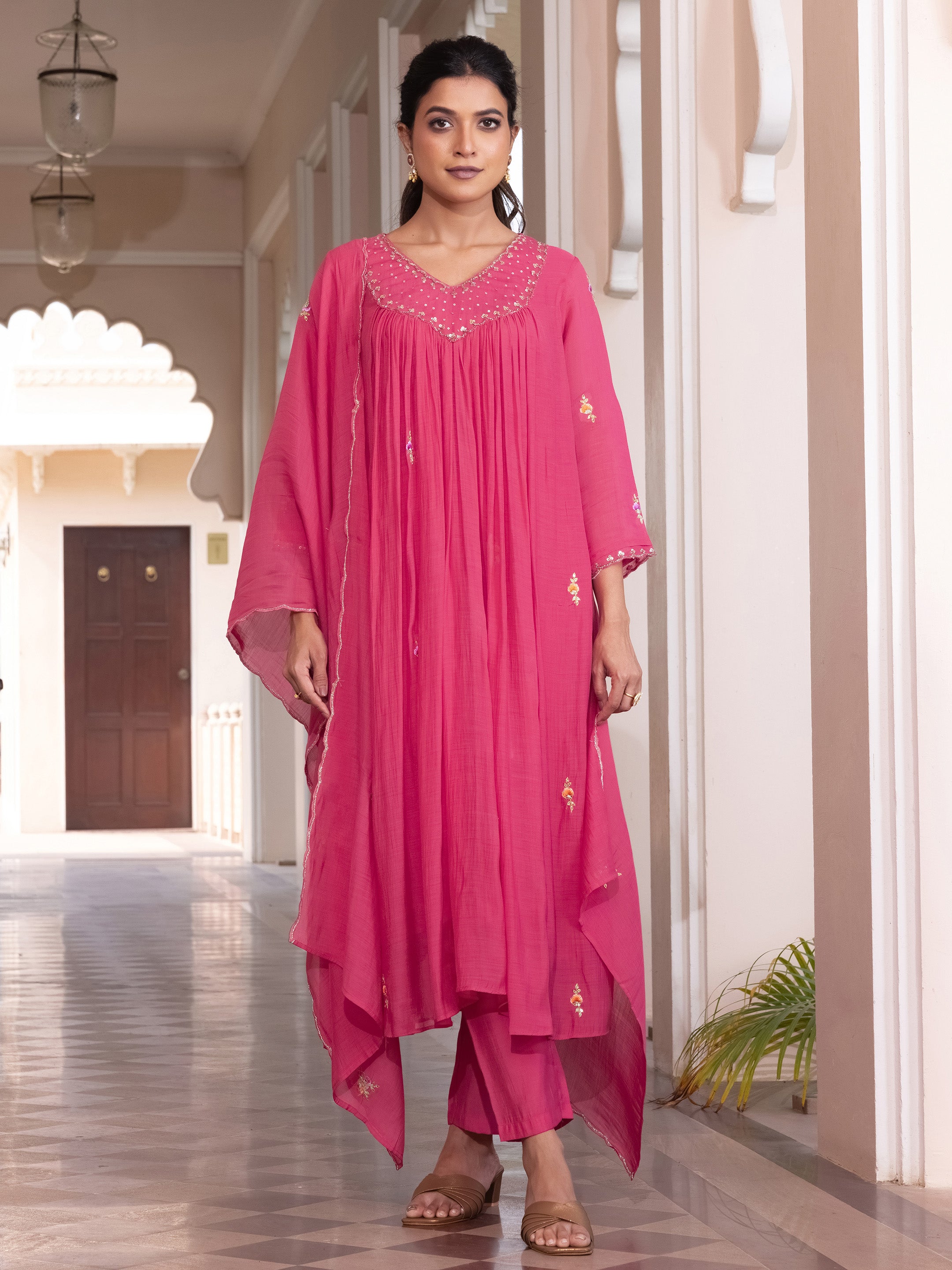 Jeevika Mul Chanderi Festive Suit Set