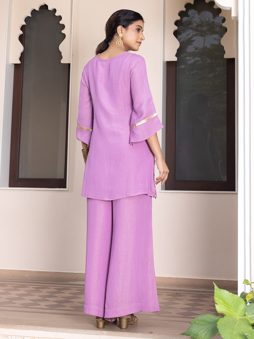 Kashvi Shimmer Crush Co-ord Set