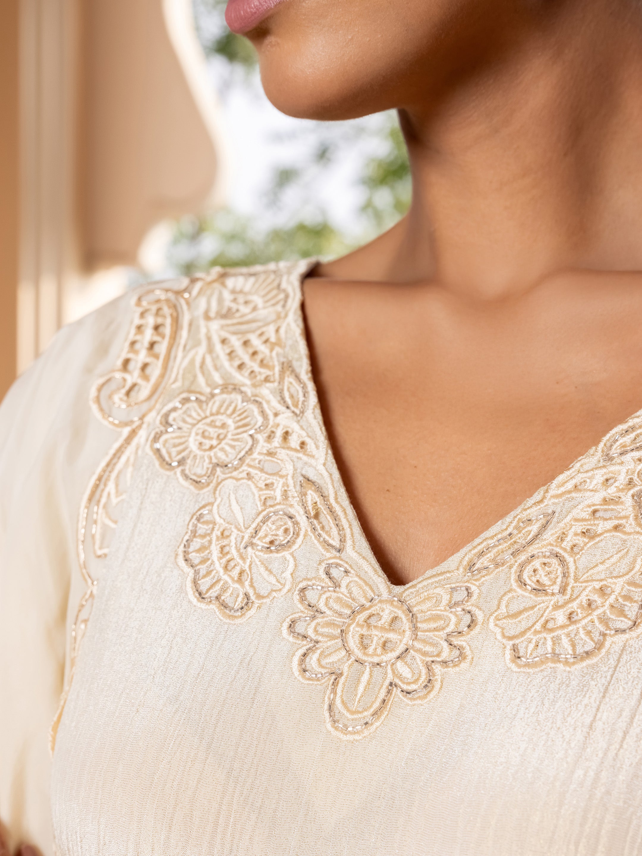 Anandi Shimmer Crush Suit Set