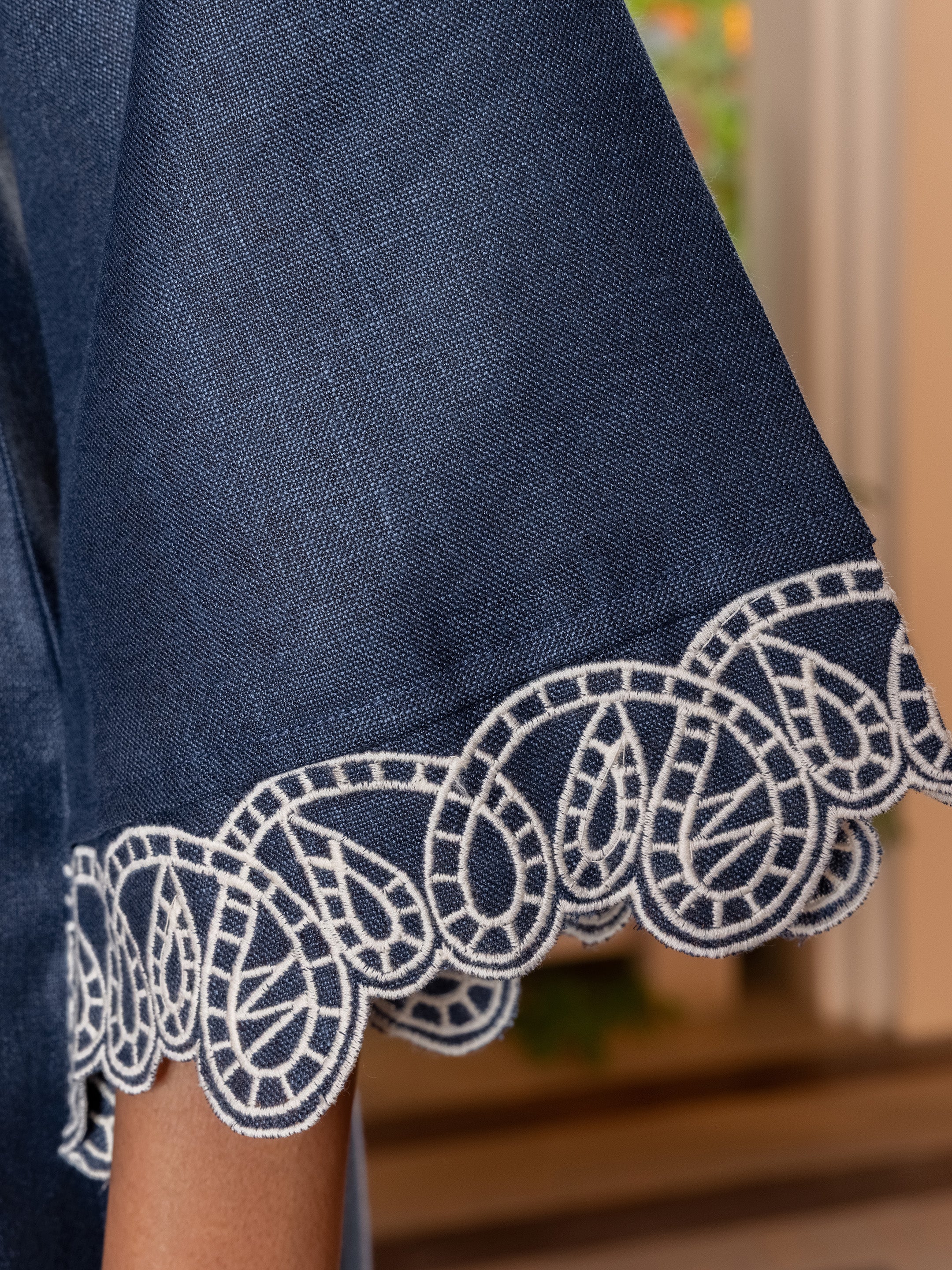 Sharmila Linen V-Neck Co-ord Set