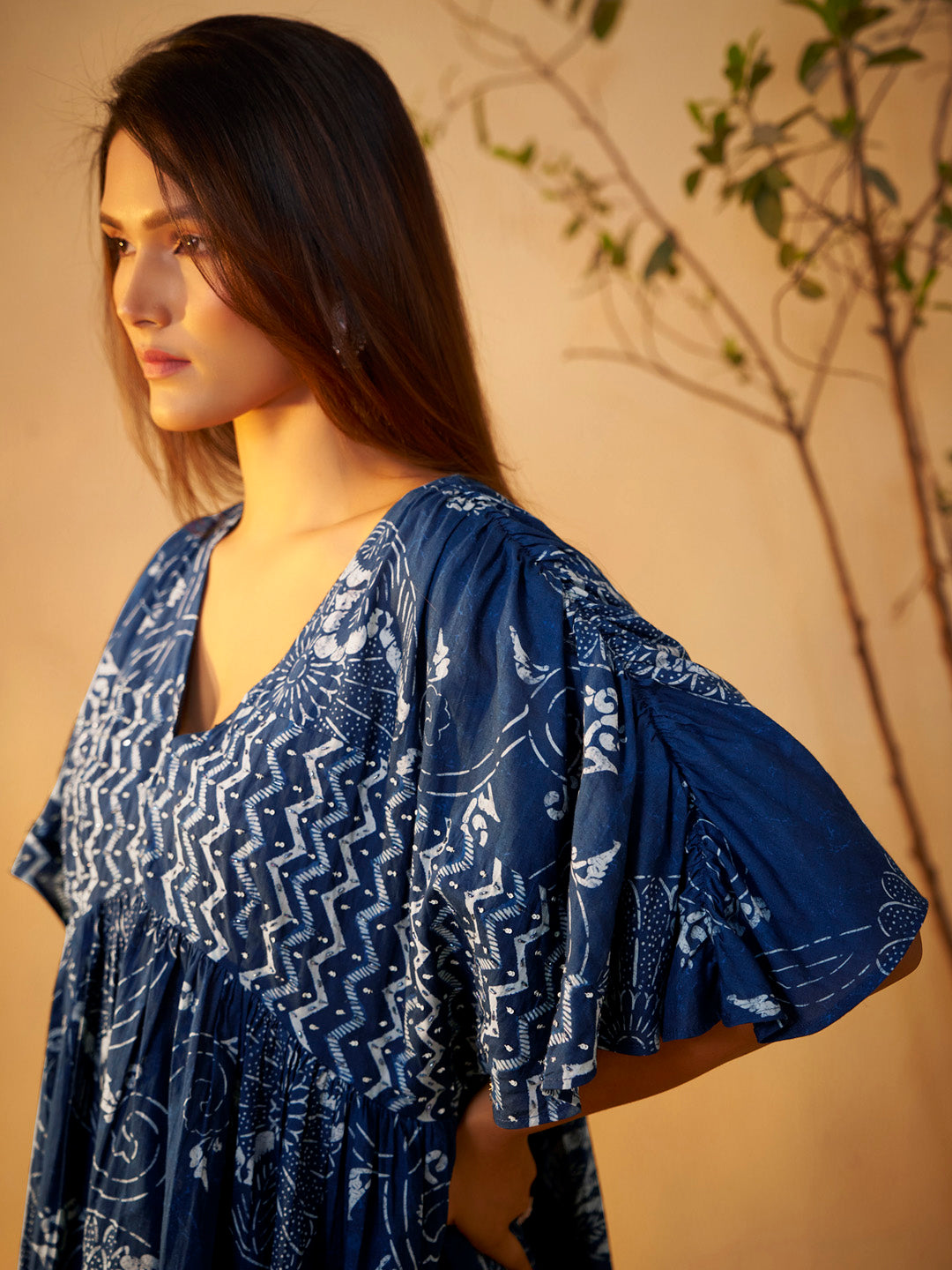 Indigo Vanya Pure Cotton Kurta Set