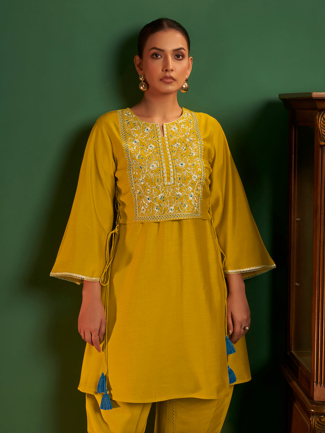 Rishma Roman Chanderi Embroidered Co-ord Set