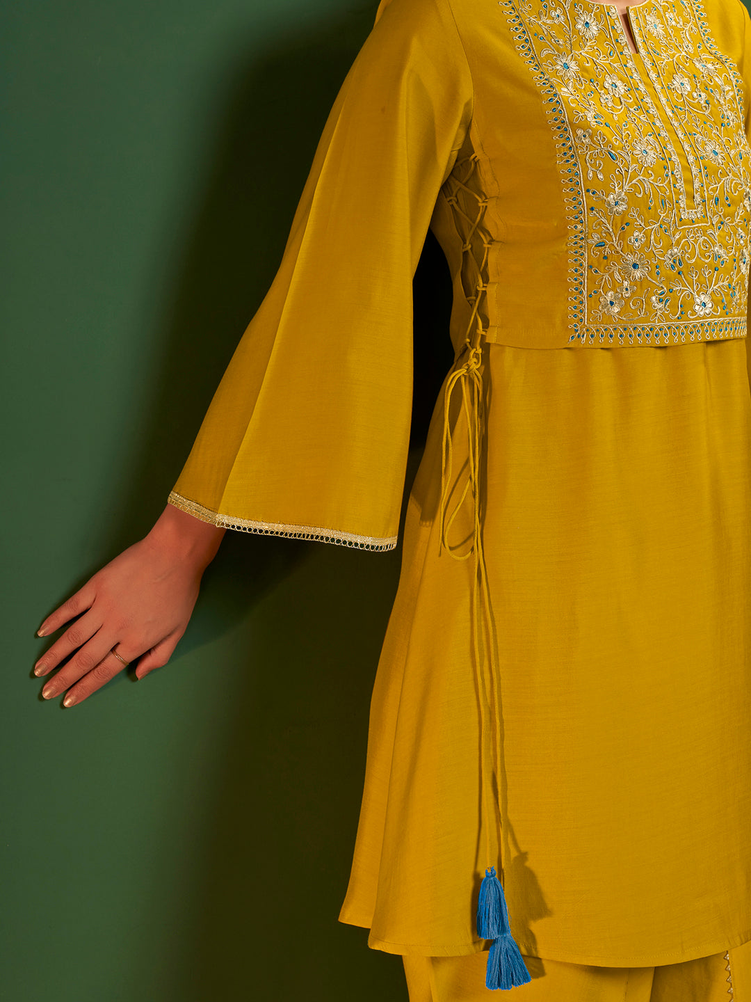 Rishma Roman Chanderi Embroidered Co-ord Set