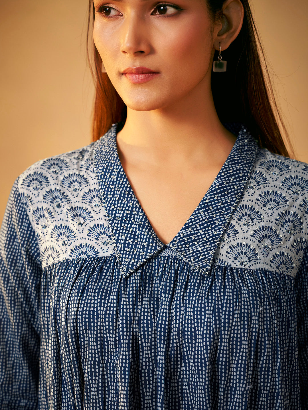 Taruvi Pure Cotton Anarkali Kurta Set