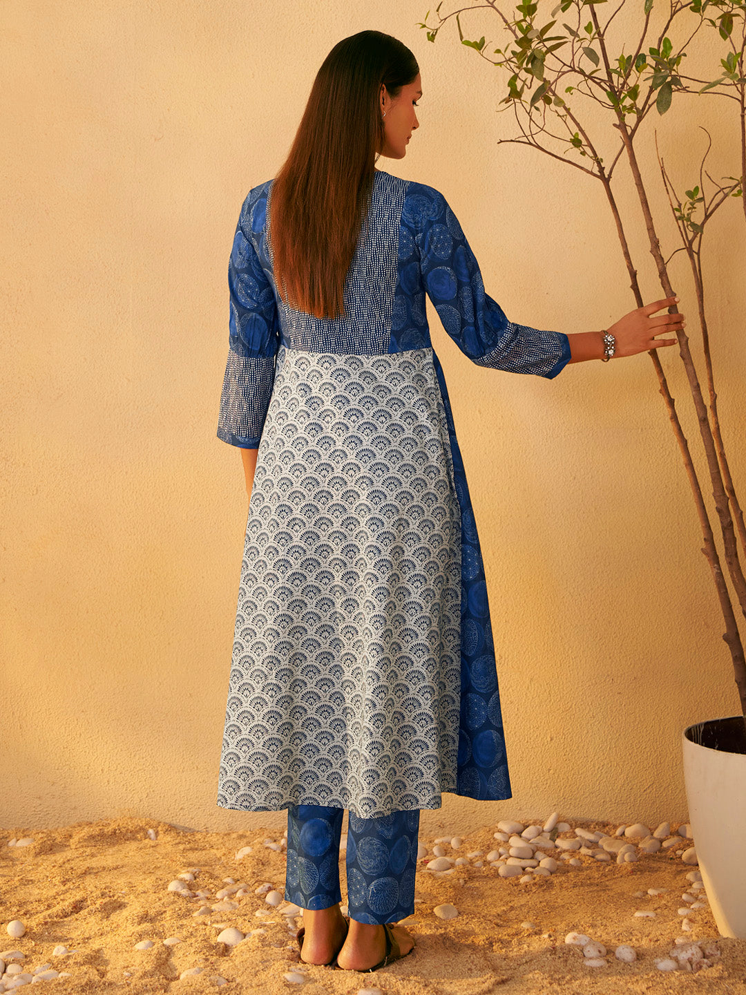 Samira Pure Cotton Anarkali Kurta Set