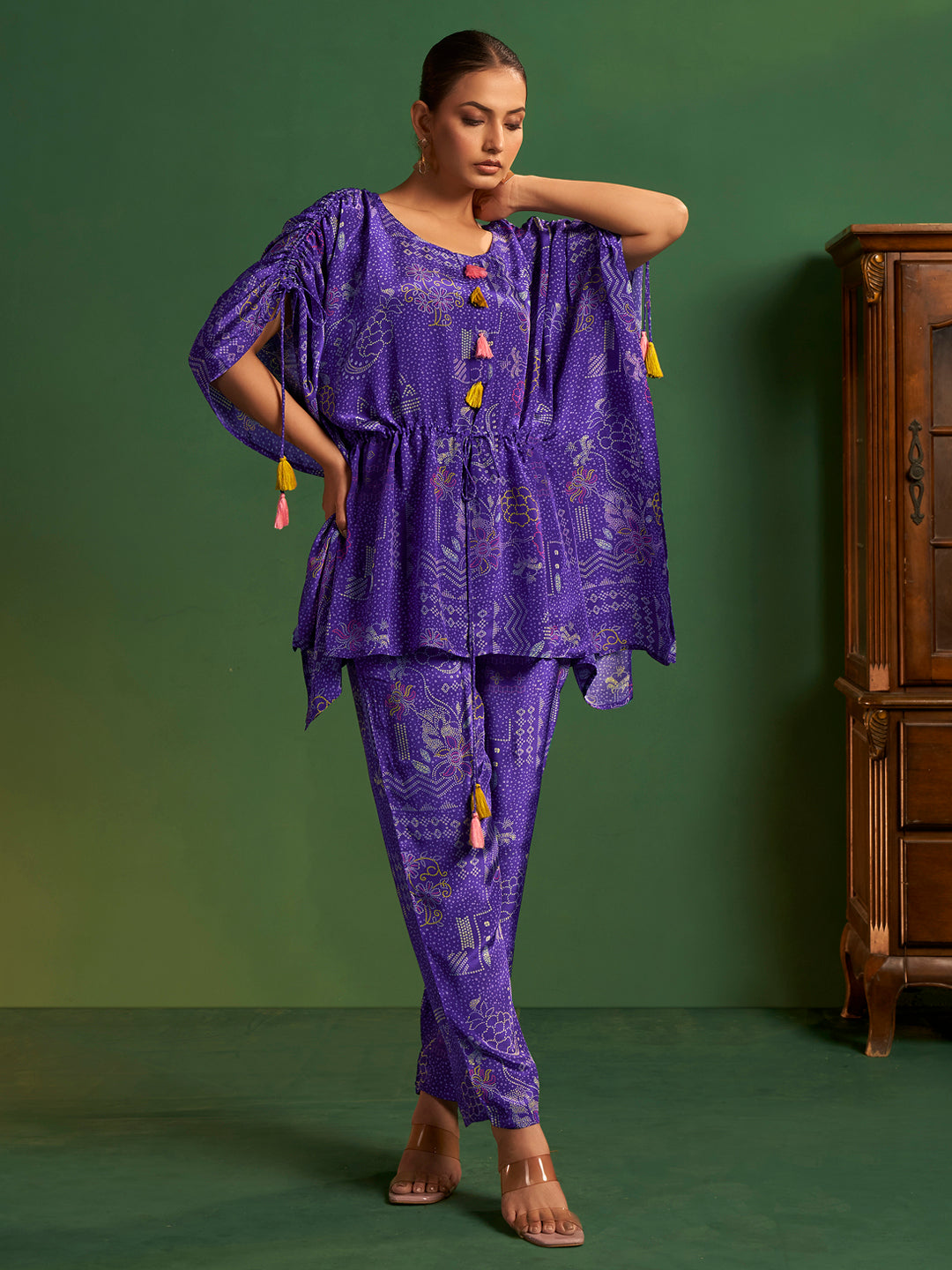 Riddhi Natural Crepe Printed Co-ord Set