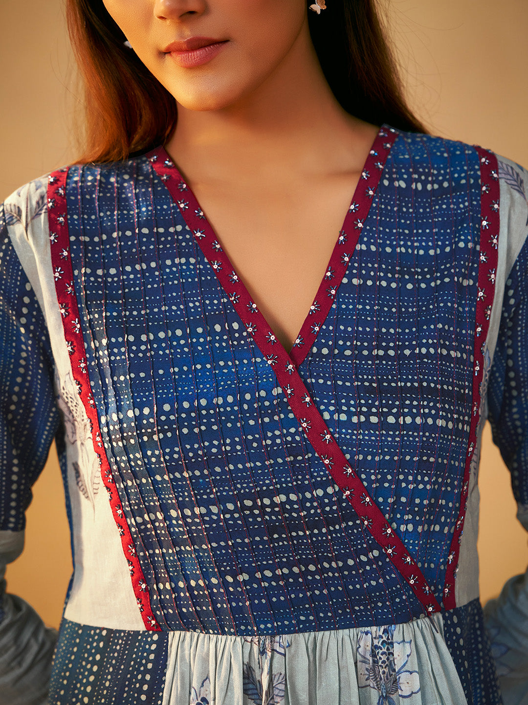 Devina Pure Cotton Printed Anarkali Set