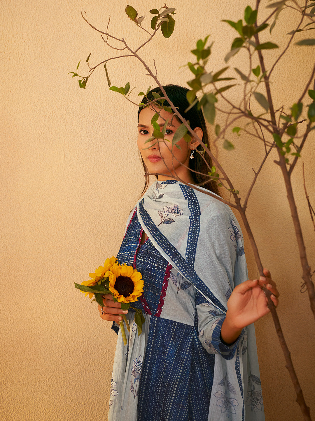 Devina Pure Cotton Printed Anarkali Set