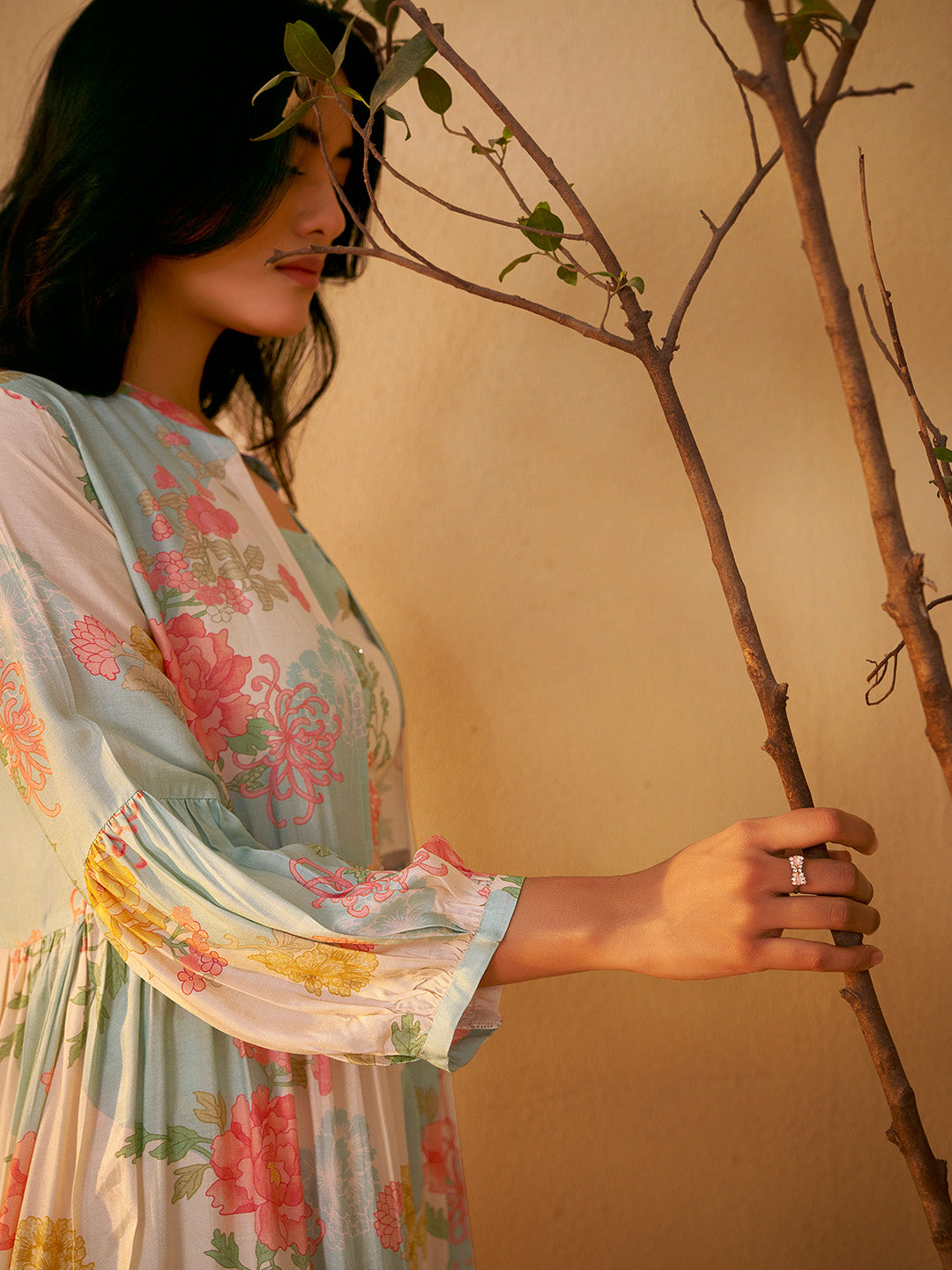 Aavira Muslin Printed Shrug Co-ord Set