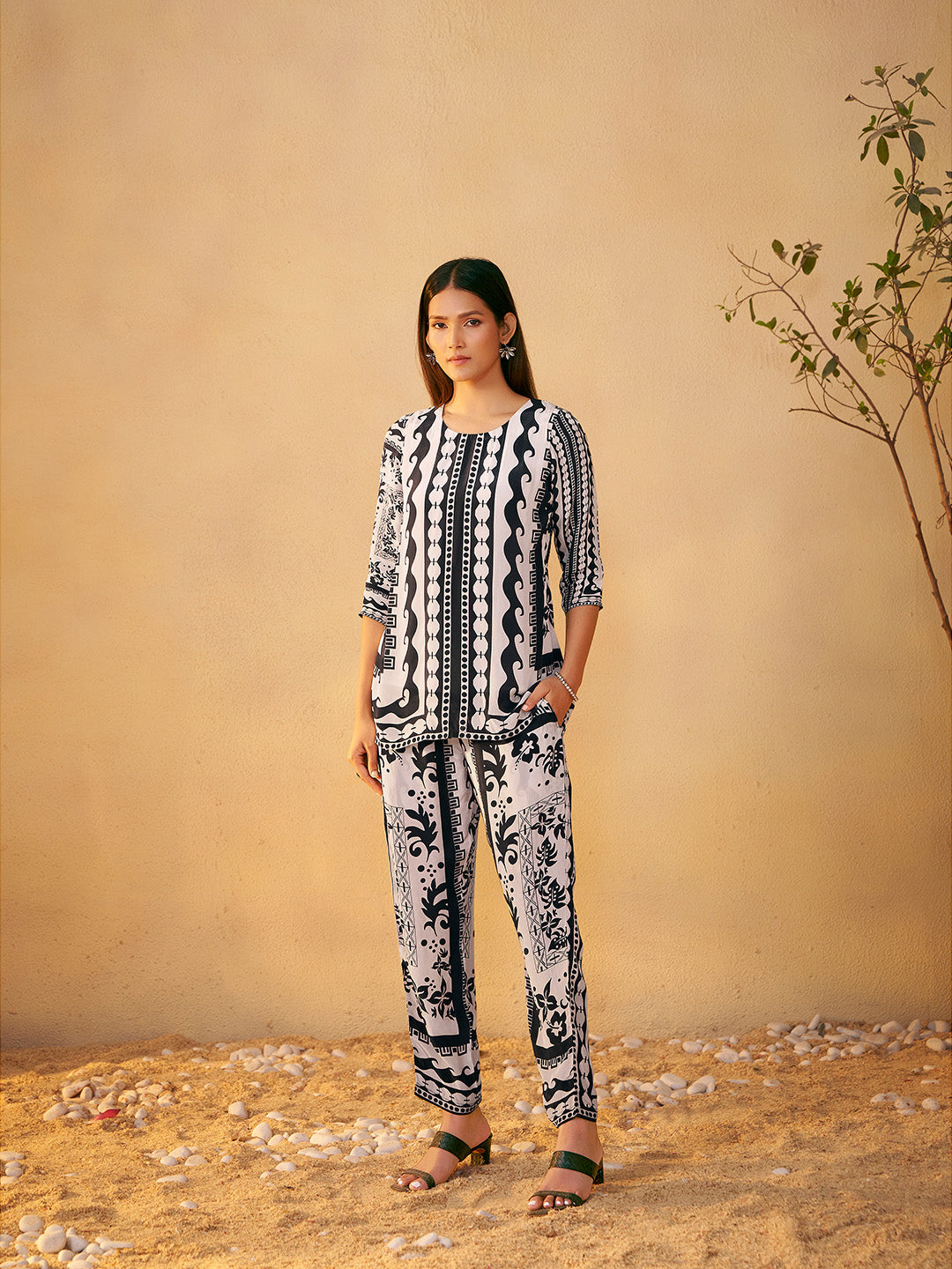 Tanishka Natural Crepe Printed Co-ord Set