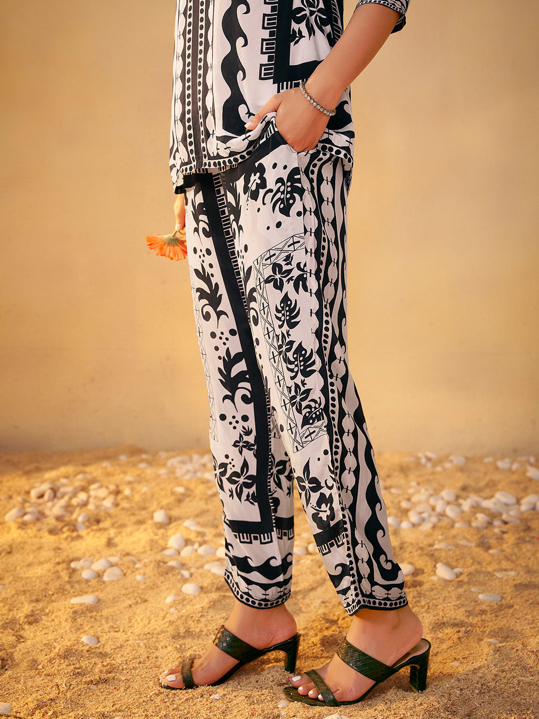 Tanishka Natural Crepe Printed Co-ord Set