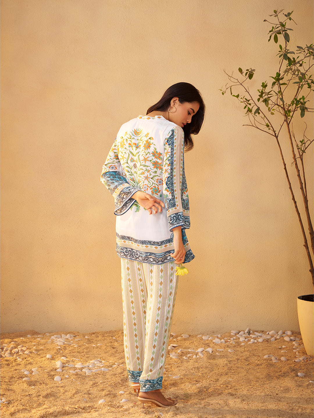 Sharini Natural Crepe Printed Co-ord Set