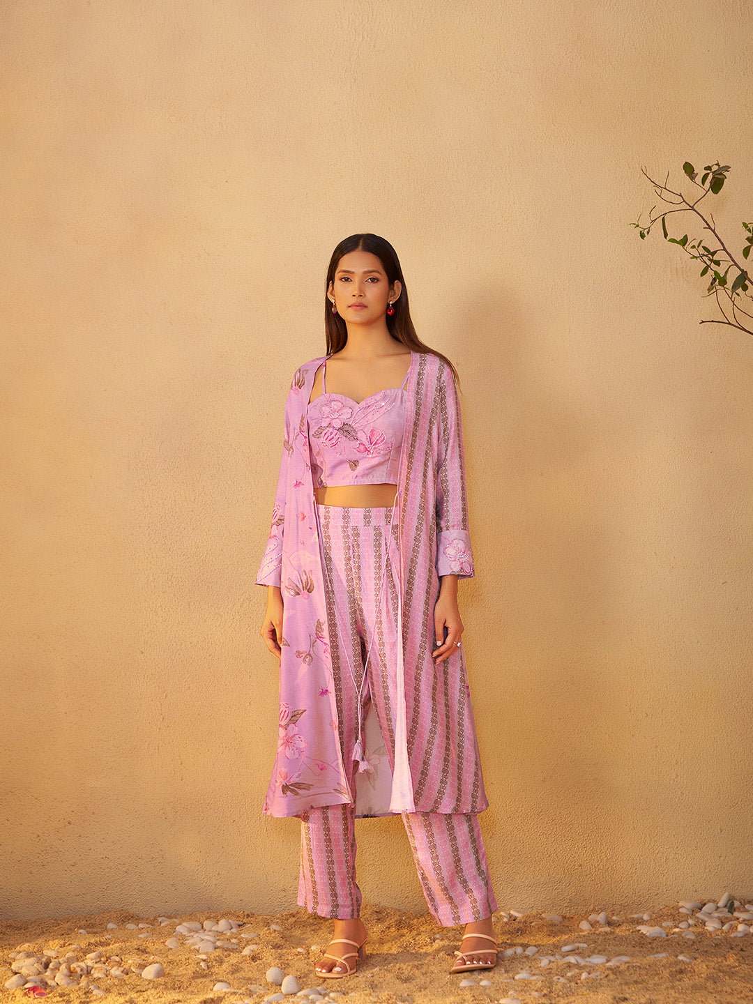 Arnika Muslin Printed Shrug Co-ord Set