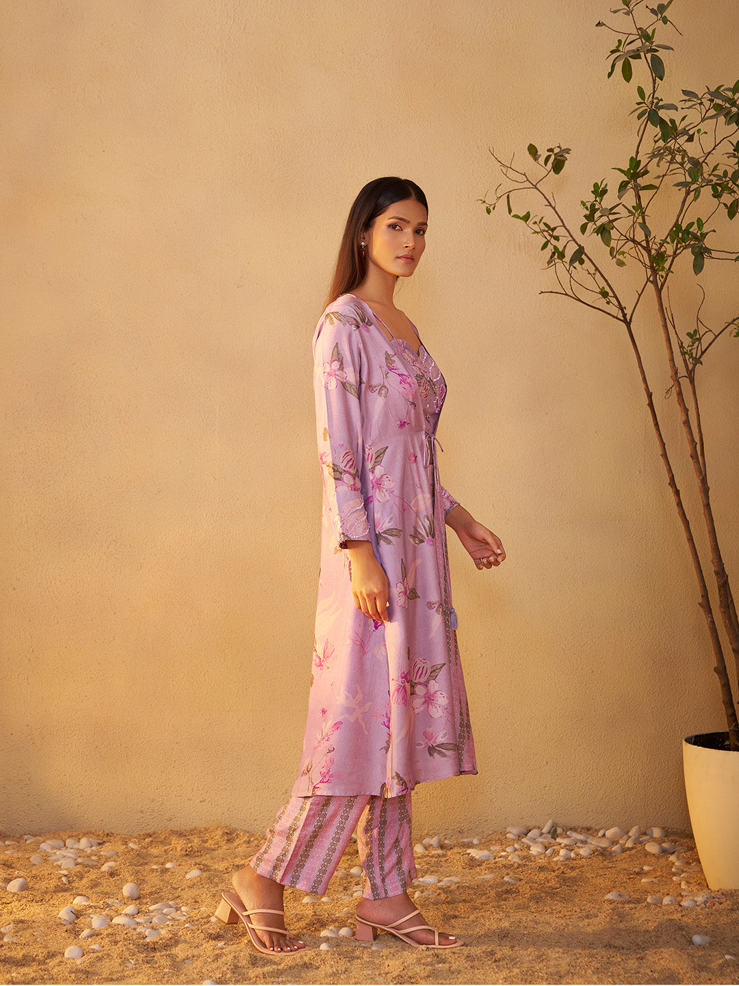 Arnika Muslin Printed Shrug Co-ord Set