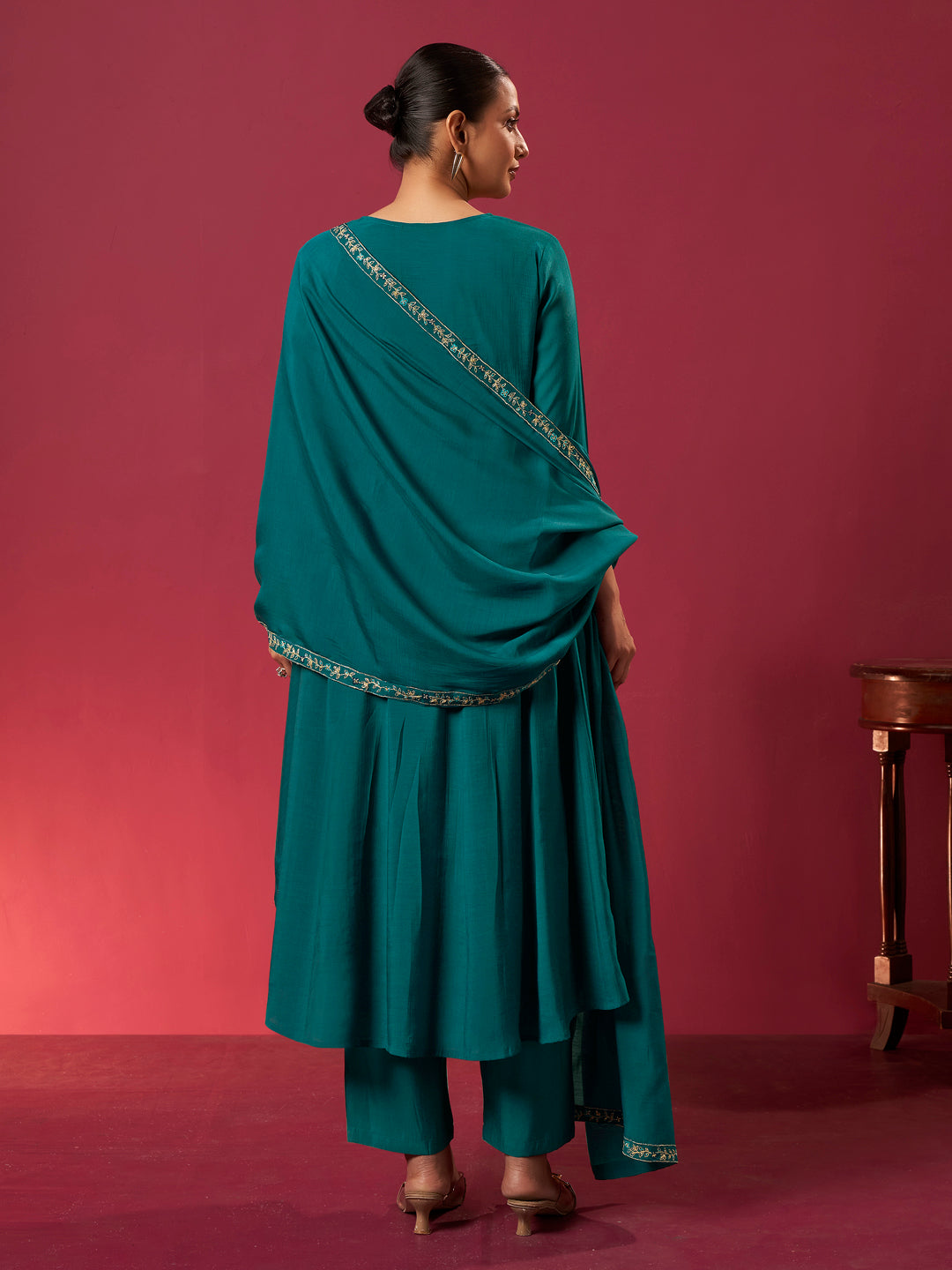 Riyana Mul Chanderi Embroidered Festive Set