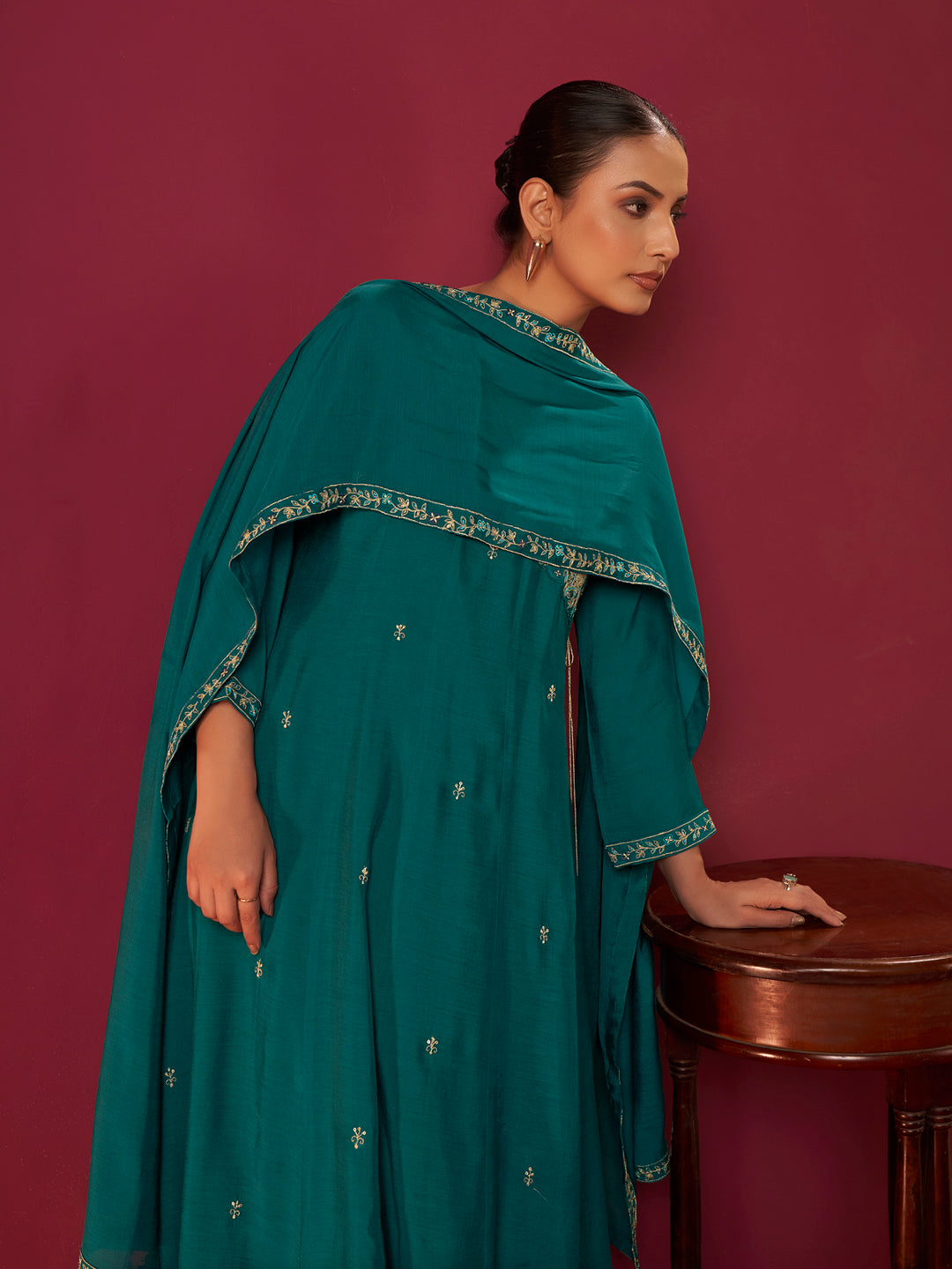 Riyana Mul Chanderi Embroidered Festive Set