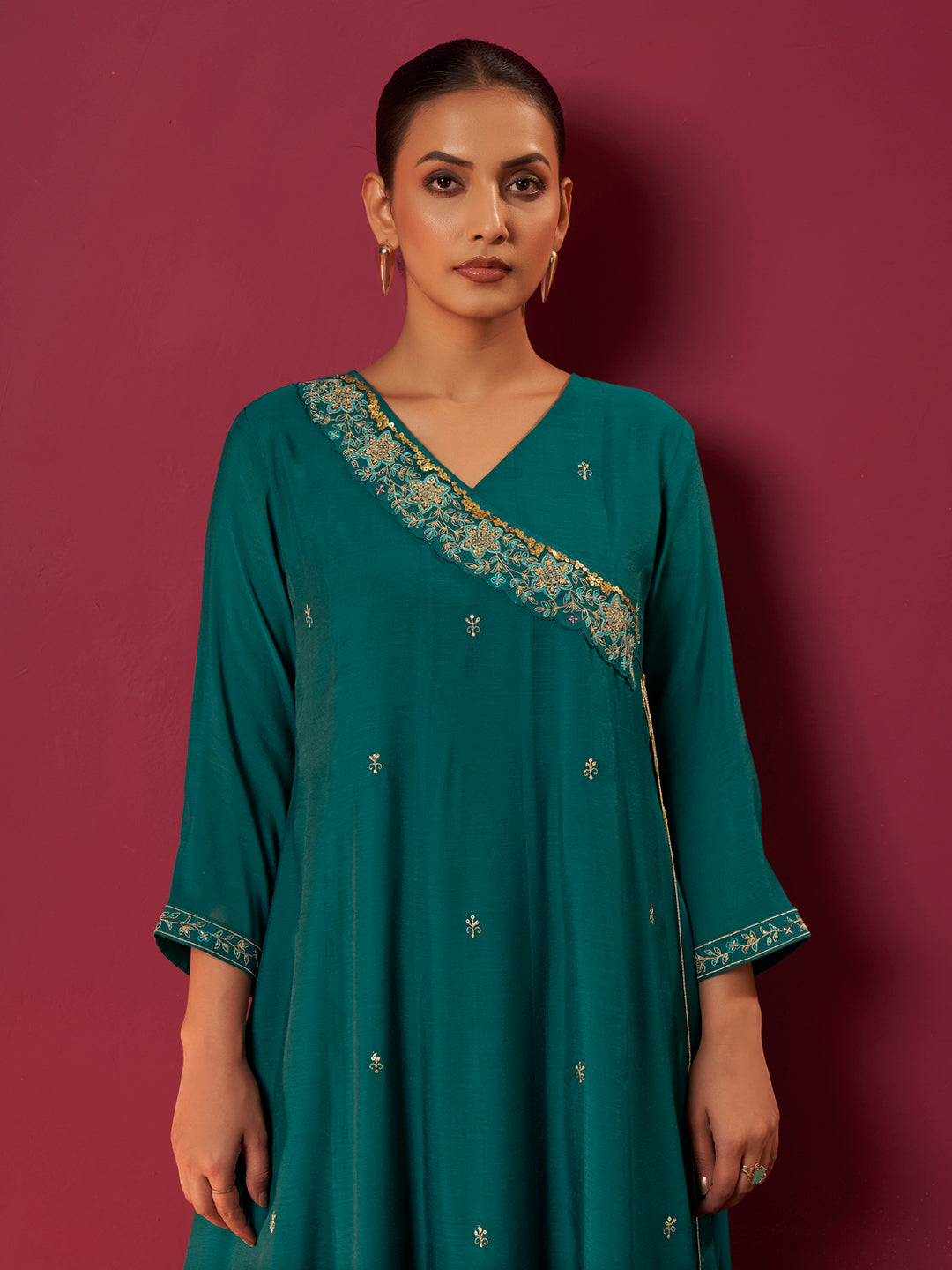 Riyana Mul Chanderi Embroidered Festive Set