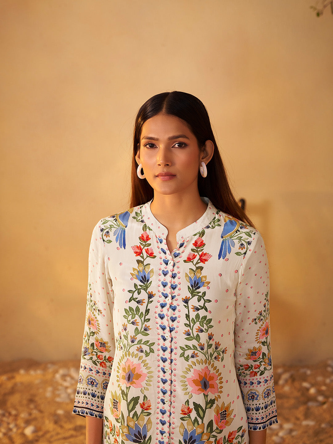 Iravati Natural Crepe Printed Co-ord Set