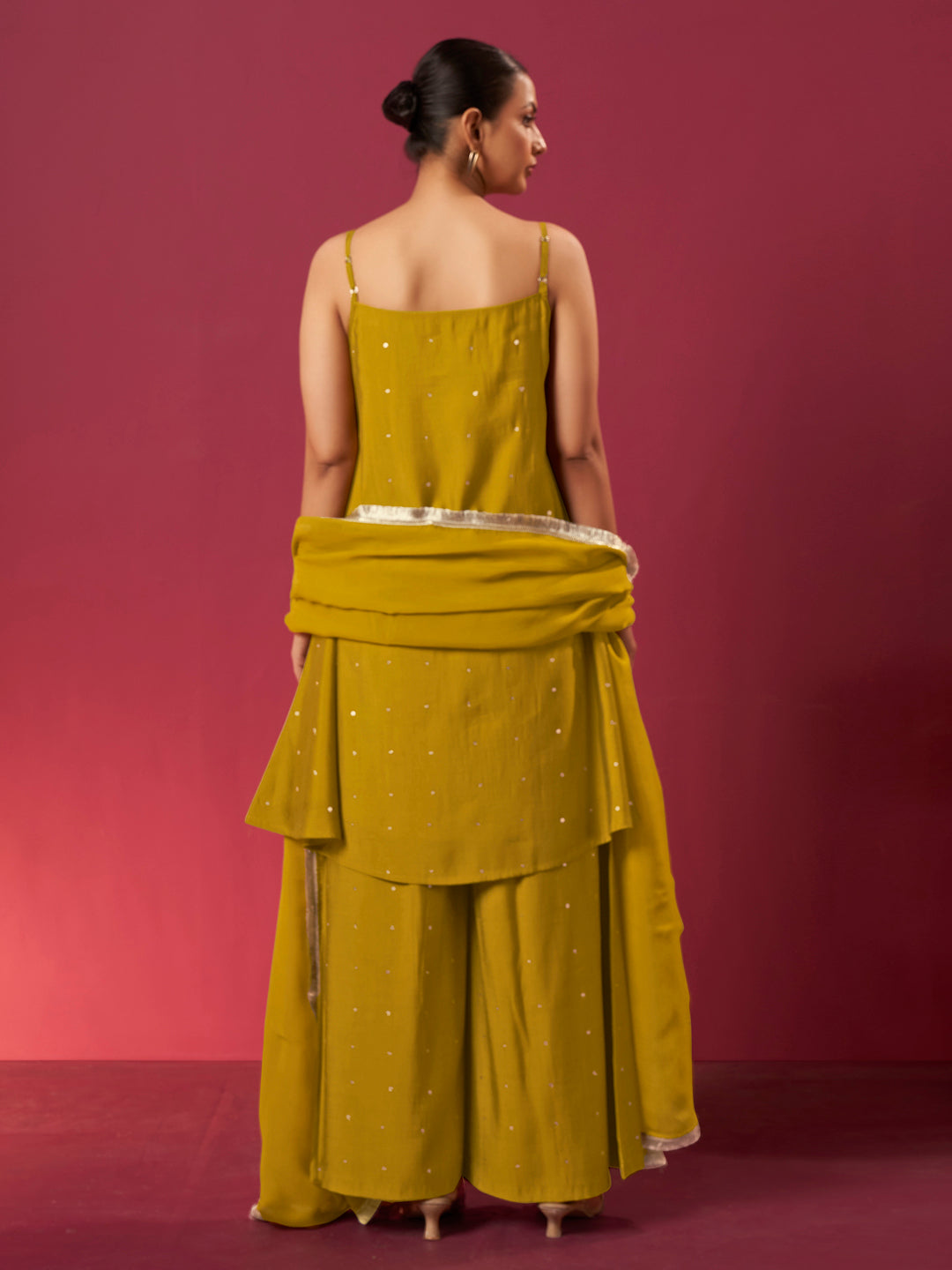 Arni Roman Chanderi Embellished Suit Set