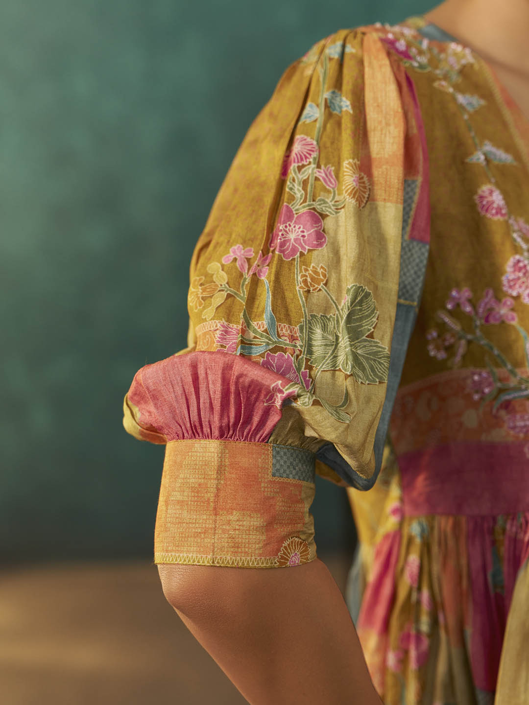 Tanira Mustard Muslin Printed Sharara Set